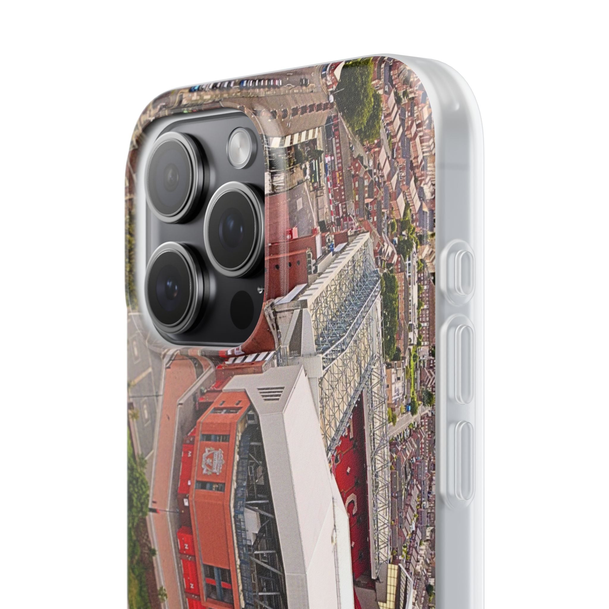 Liverpool Anfield Aerial Flexi Phone Case — Anfield Stadium Photo iPhone Cover