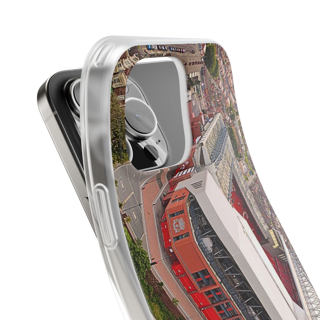 Liverpool Anfield Aerial Flexi Phone Case — Anfield Stadium Photo iPhone Cover