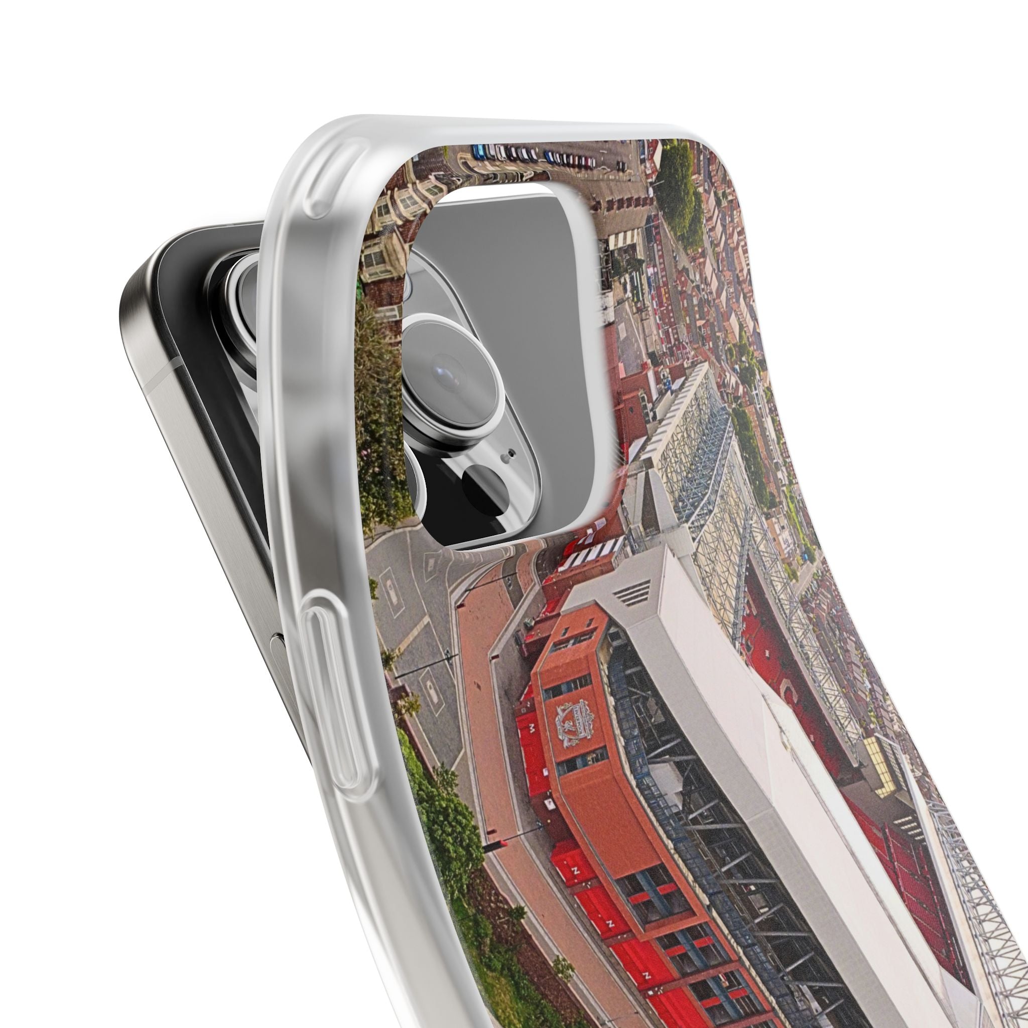 Liverpool Anfield Aerial Flexi Phone Case — Anfield Stadium Photo iPhone Cover