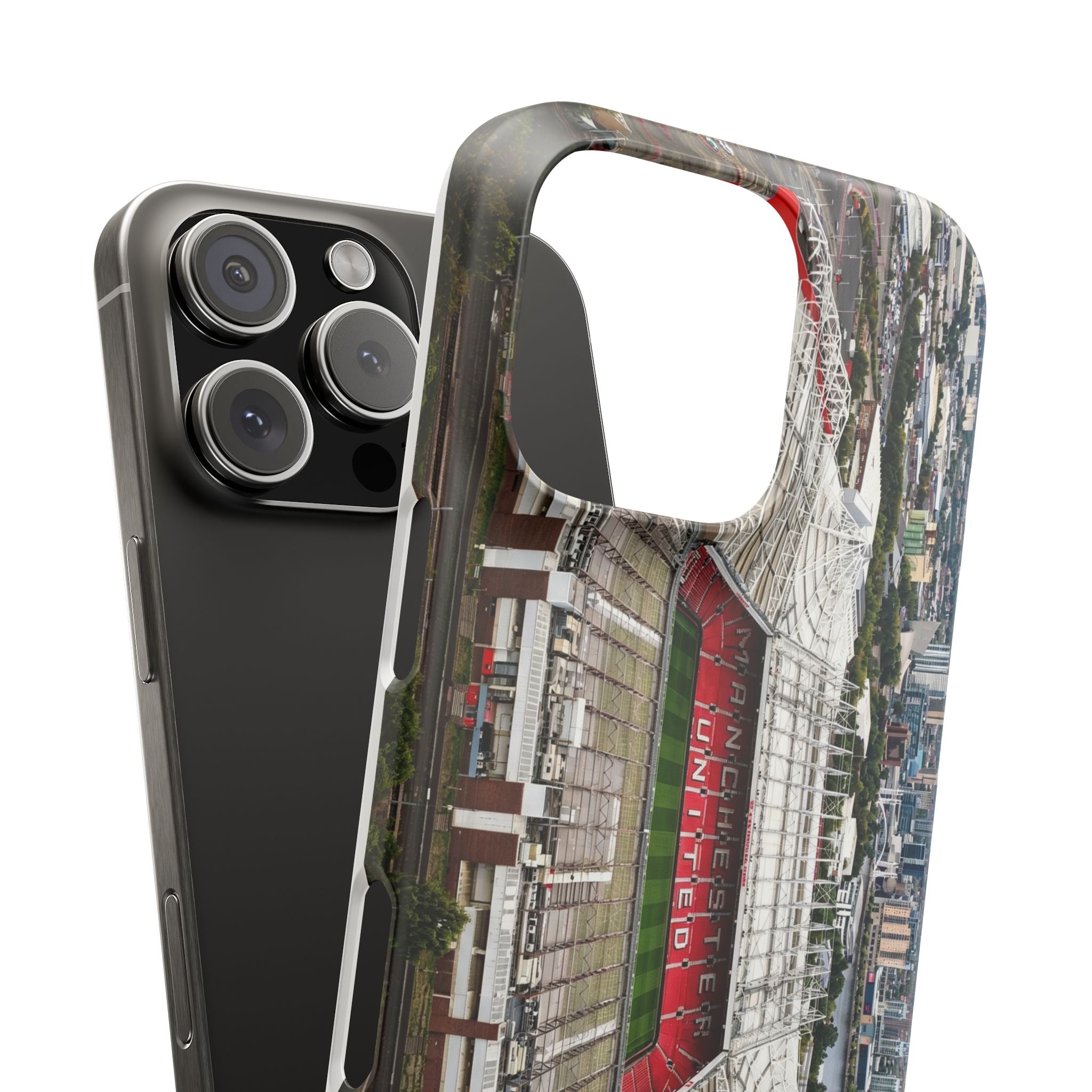 Old Trafford Aerial Side View — Manchester United — Premium Phone Case