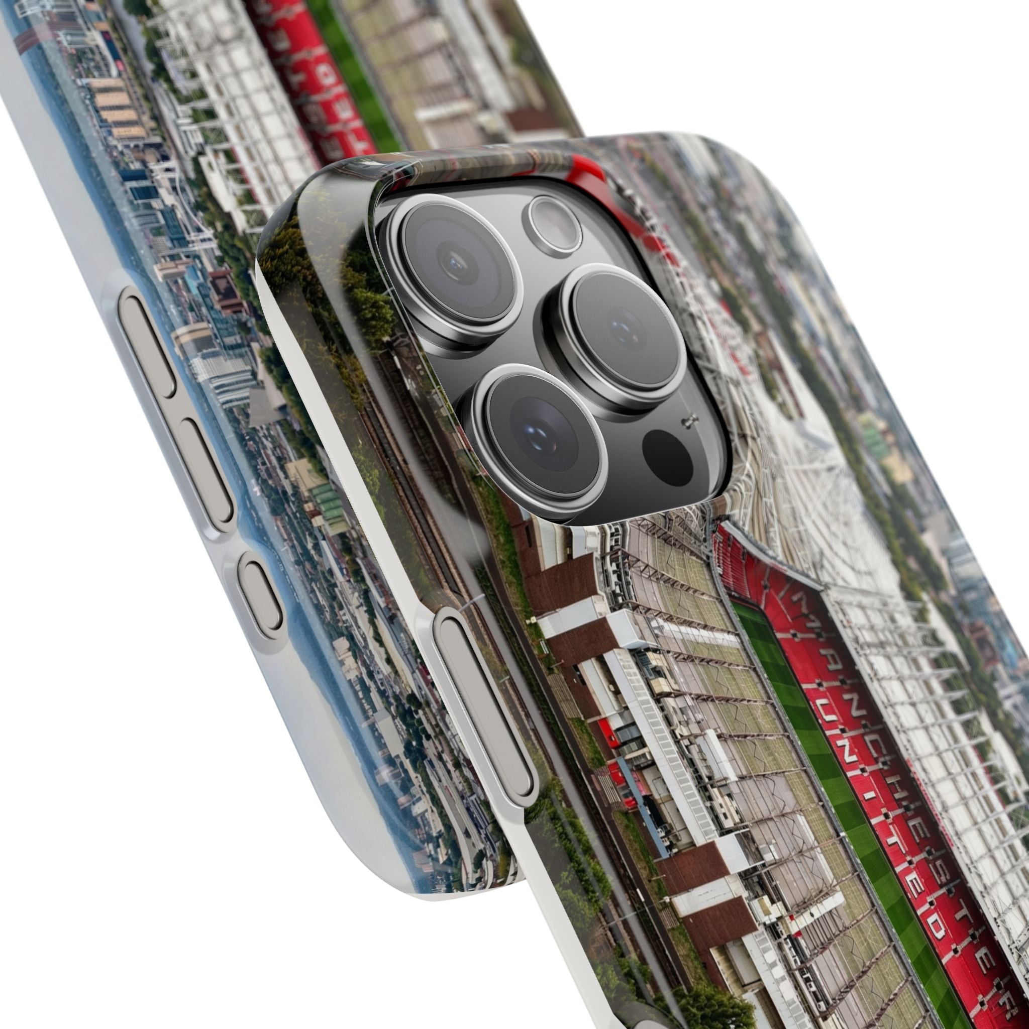 Old Trafford Aerial Side View — Manchester United — Premium Phone Case