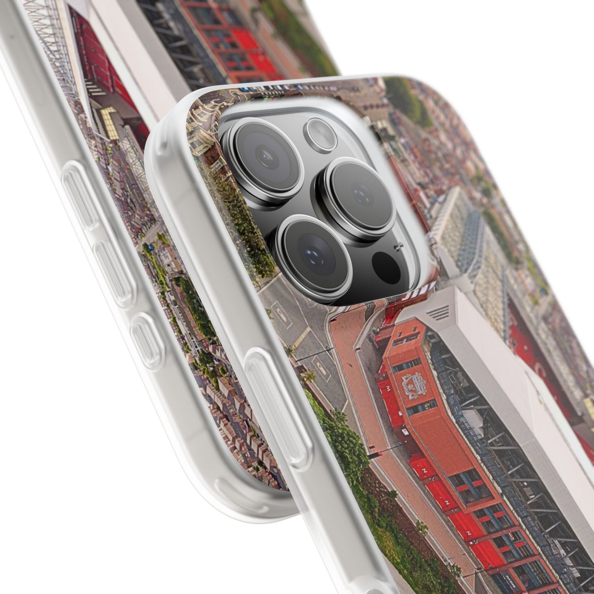 Liverpool Anfield Aerial Flexi Phone Case — Anfield Stadium Photo iPhone Cover
