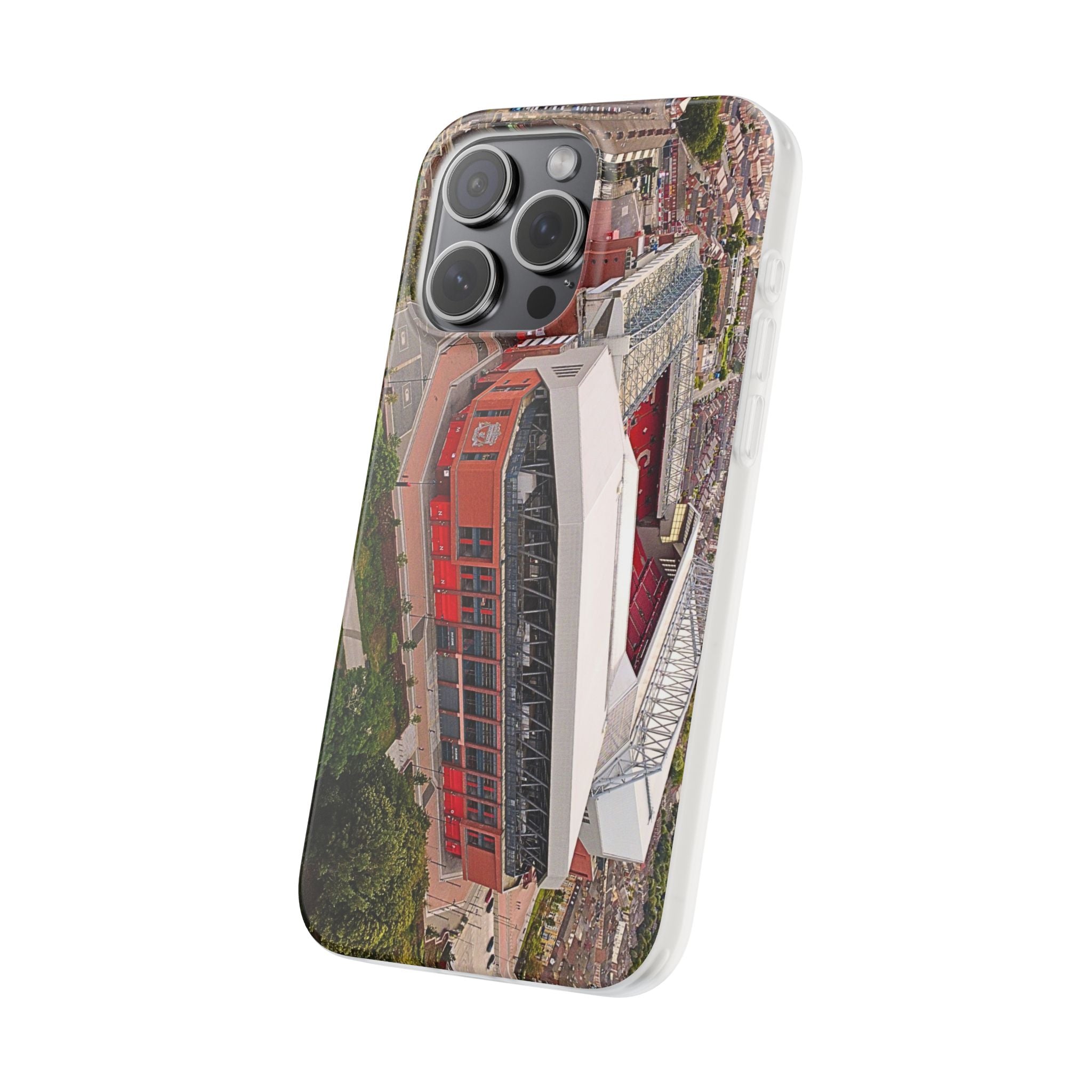 Liverpool Anfield Aerial Flexi Phone Case — Anfield Stadium Photo iPhone Cover