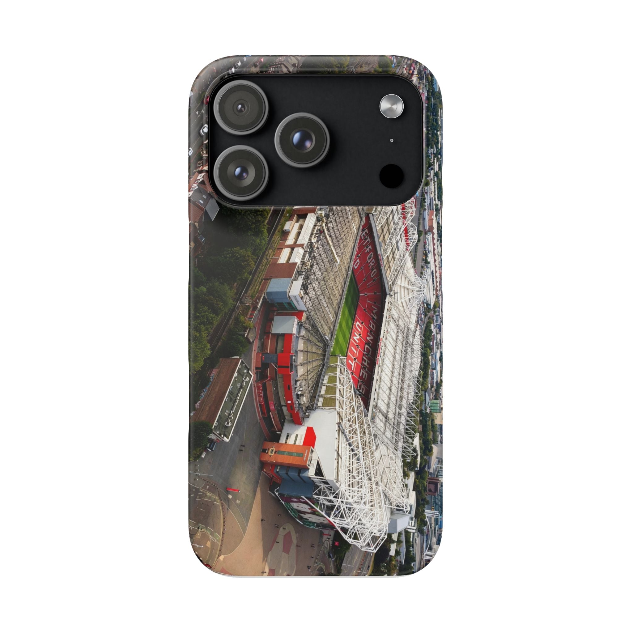 Manchester United, Old Trafford Print Phone Case.