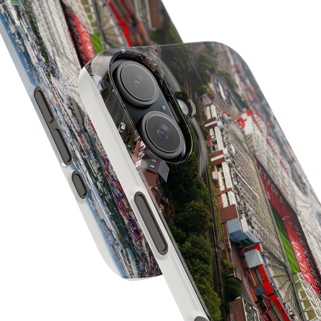 Manchester United, Old Trafford Print Phone Case.