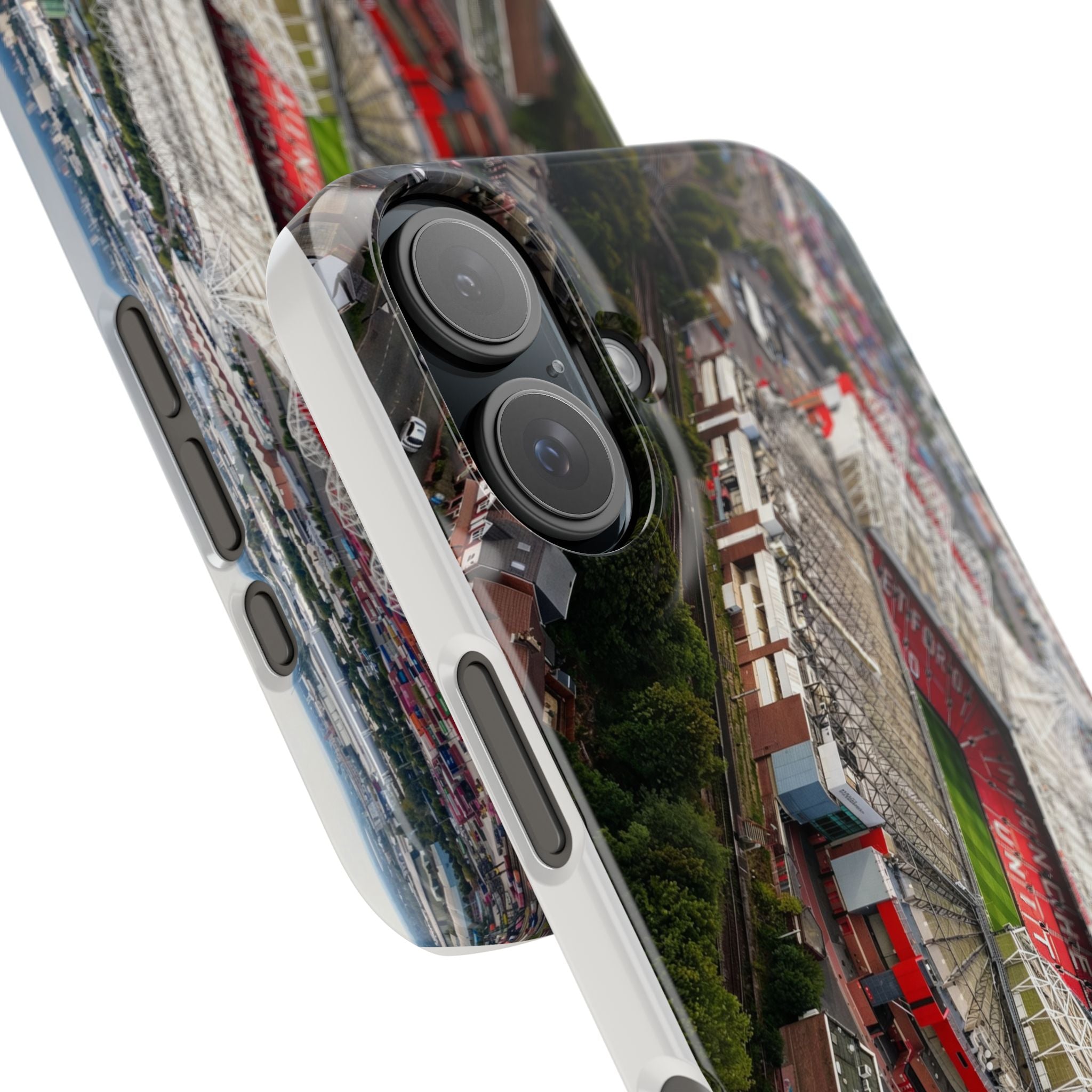 Manchester United, Old Trafford Print Phone Case.