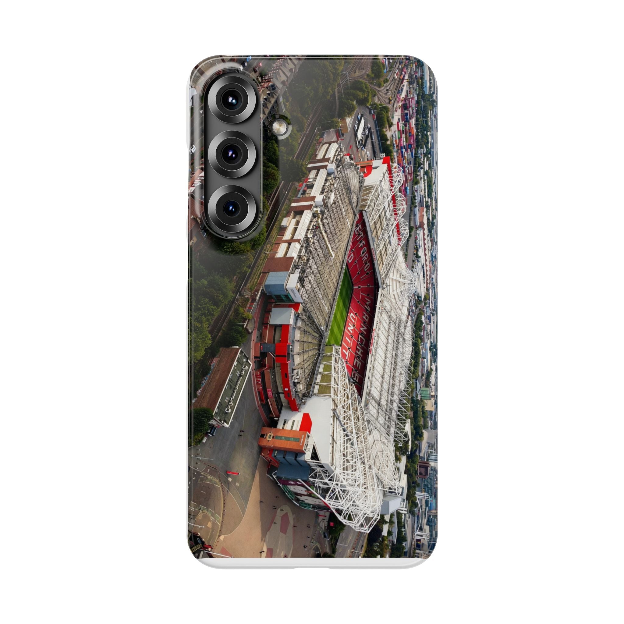Manchester United, Old Trafford Print Phone Case.