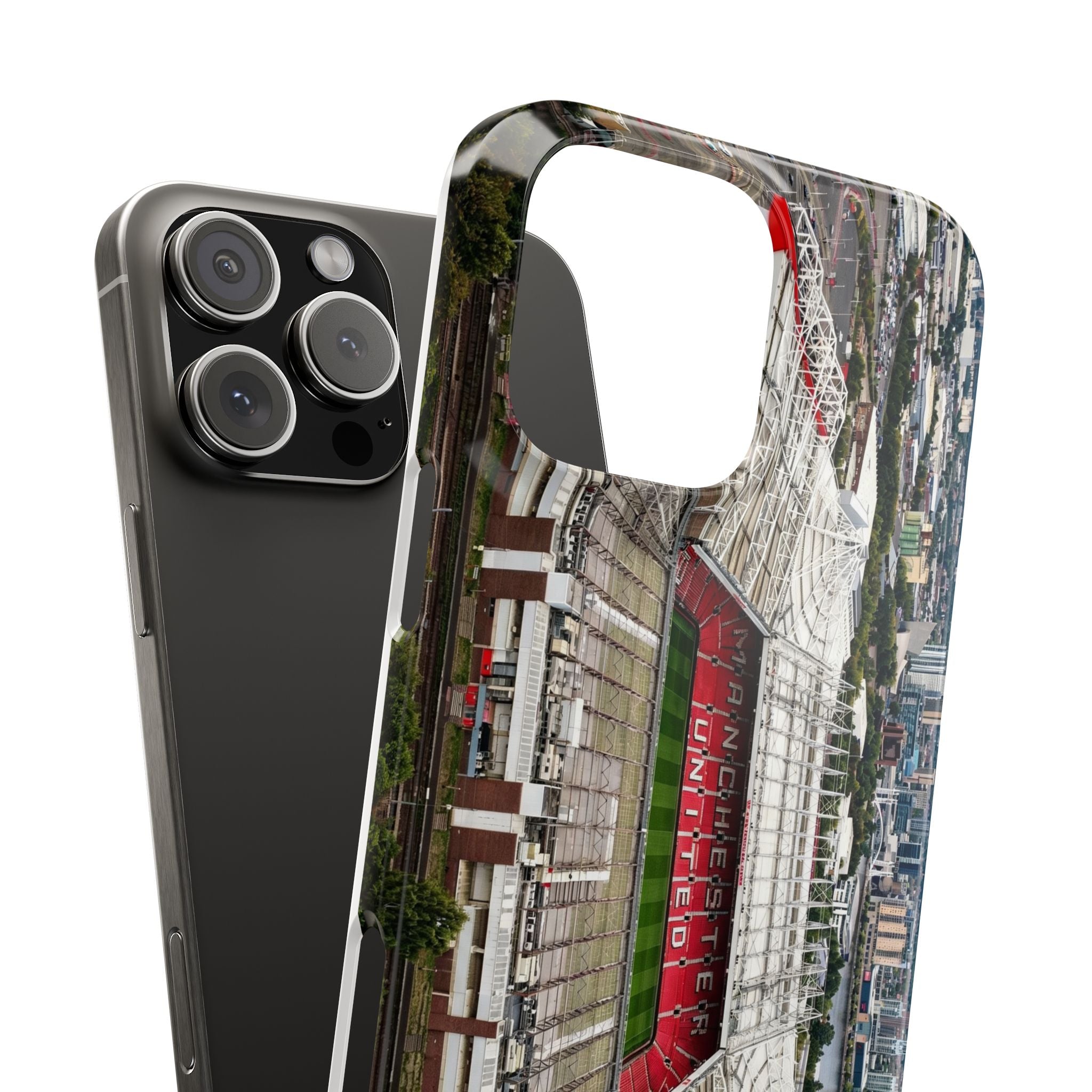 Old Trafford Aerial Side View — Manchester United — Premium Phone Case
