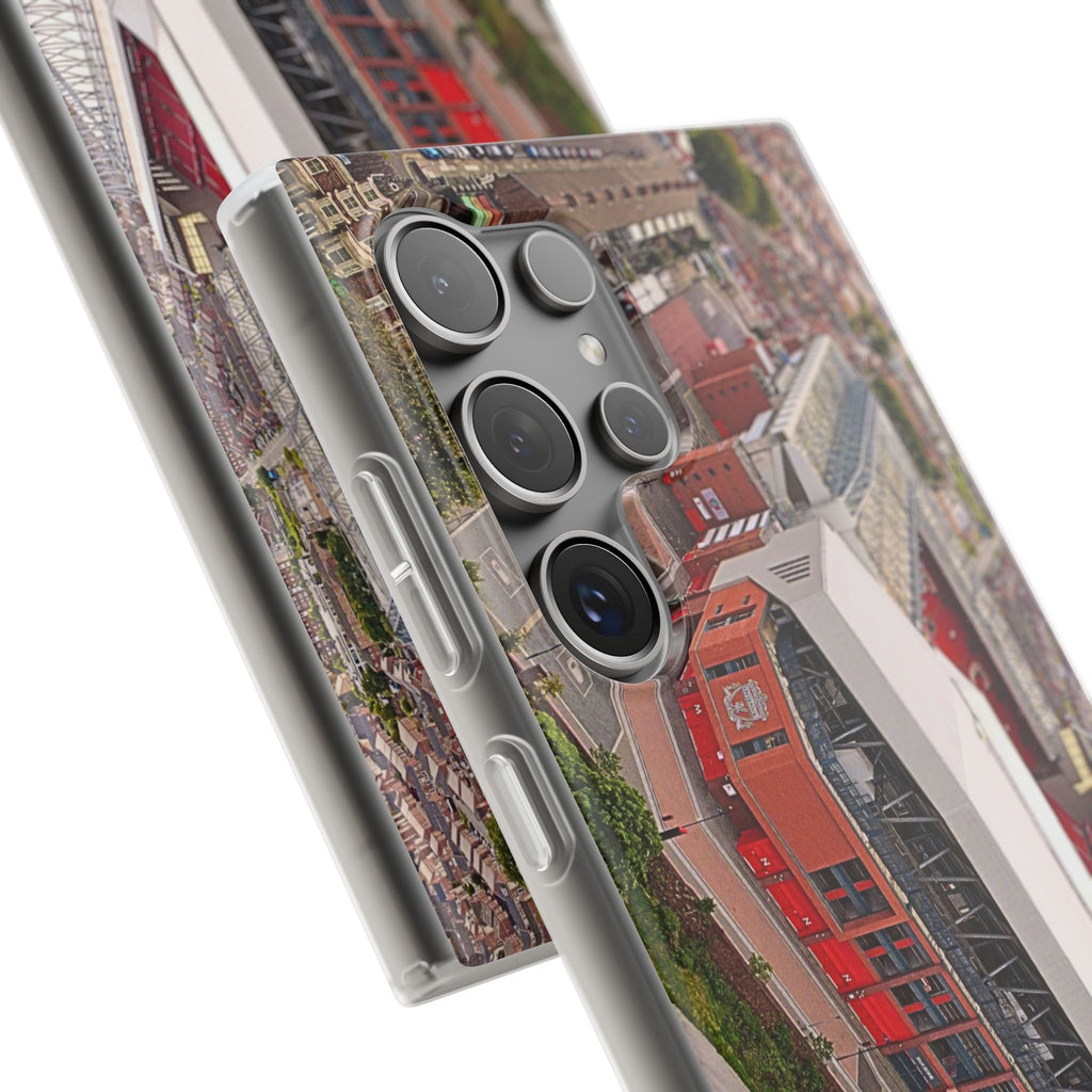 Liverpool Anfield Aerial Flexi Phone Case — Anfield Stadium Photo iPhone Cover