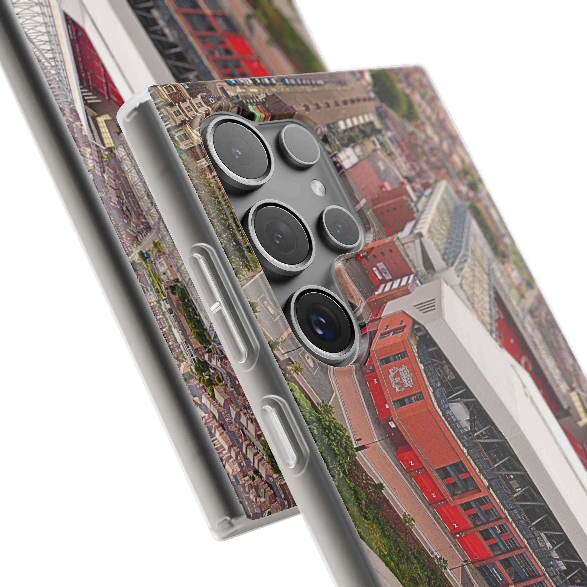 Liverpool Anfield Aerial Flexi Phone Case — Anfield Stadium Photo iPhone Cover