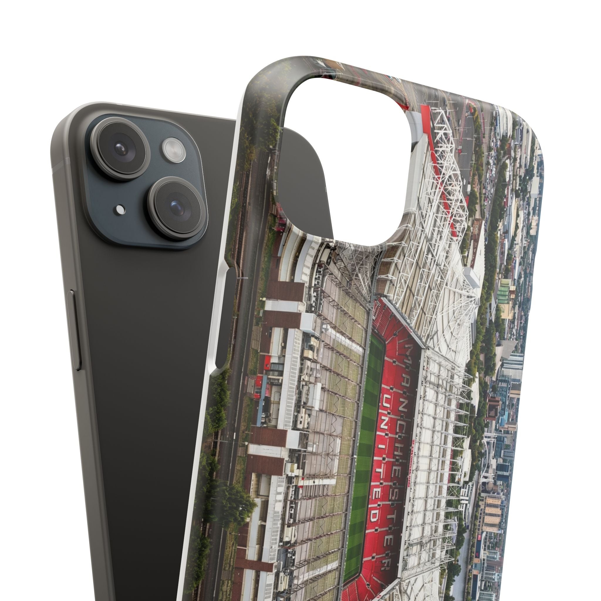 Old Trafford Aerial Side View — Manchester United — Premium Phone Case
