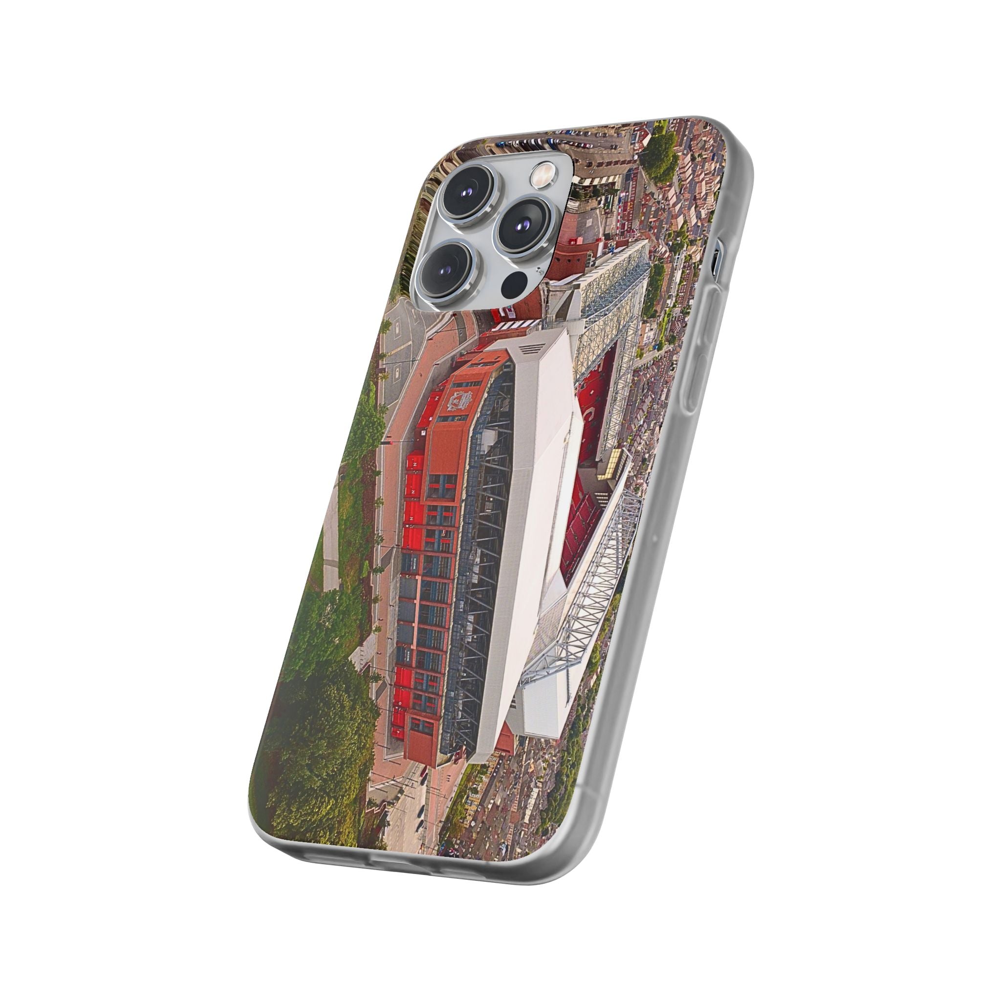 Liverpool Anfield Aerial Flexi Phone Case — Anfield Stadium Photo iPhone Cover