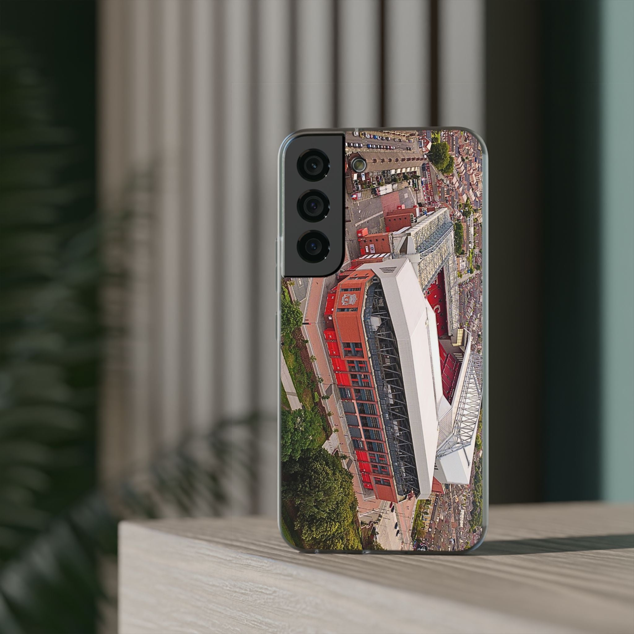 Liverpool Anfield Aerial Flexi Phone Case — Anfield Stadium Photo iPhone Cover