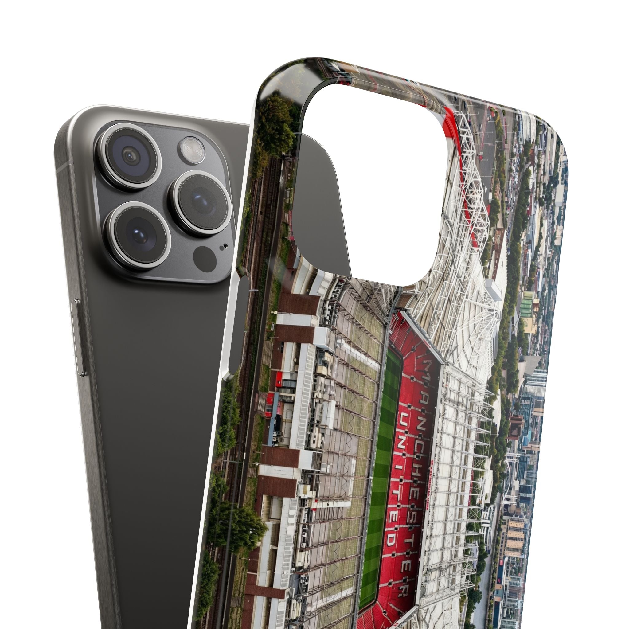 Old Trafford Aerial Side View — Manchester United — Premium Phone Case