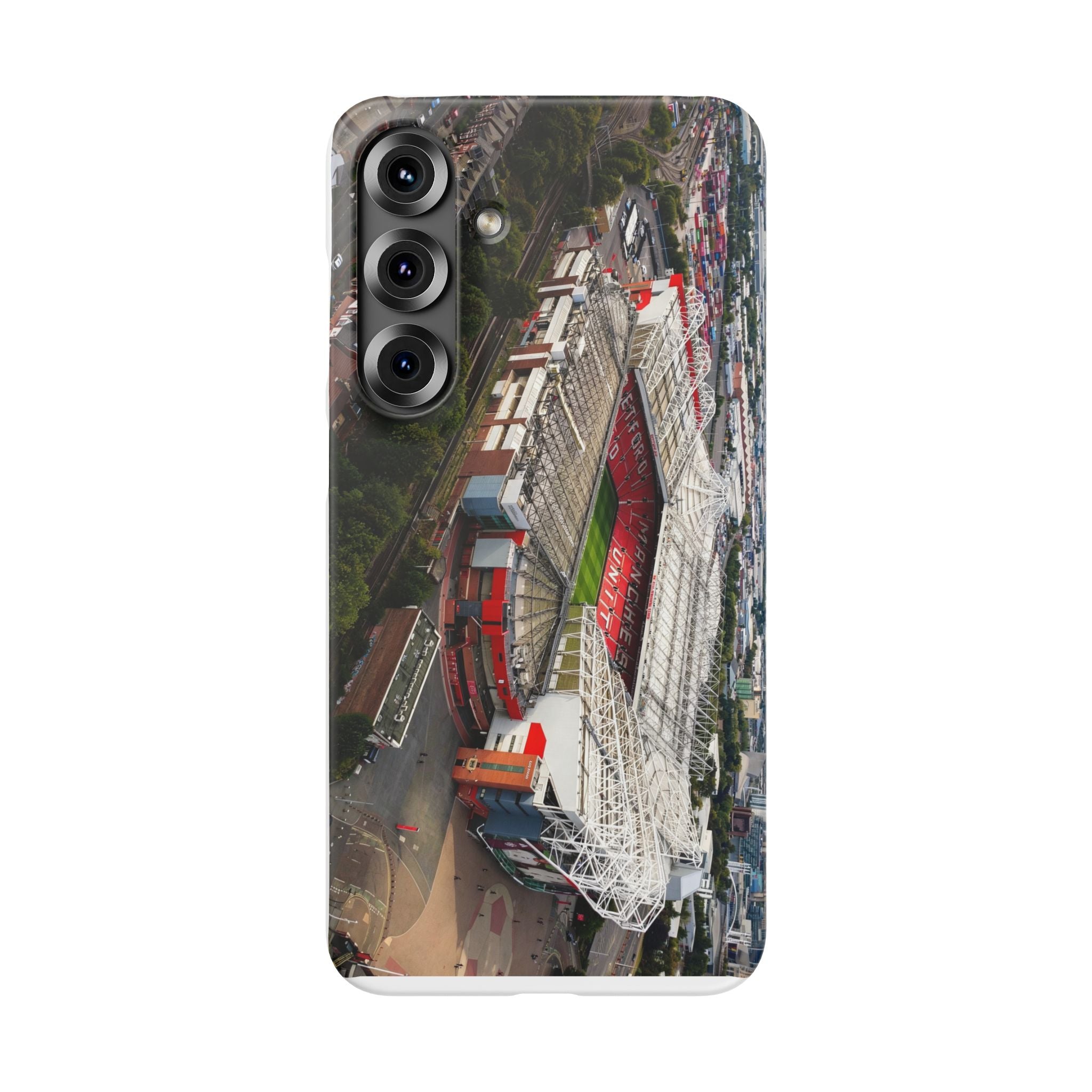 Manchester United, Old Trafford Print Phone Case.