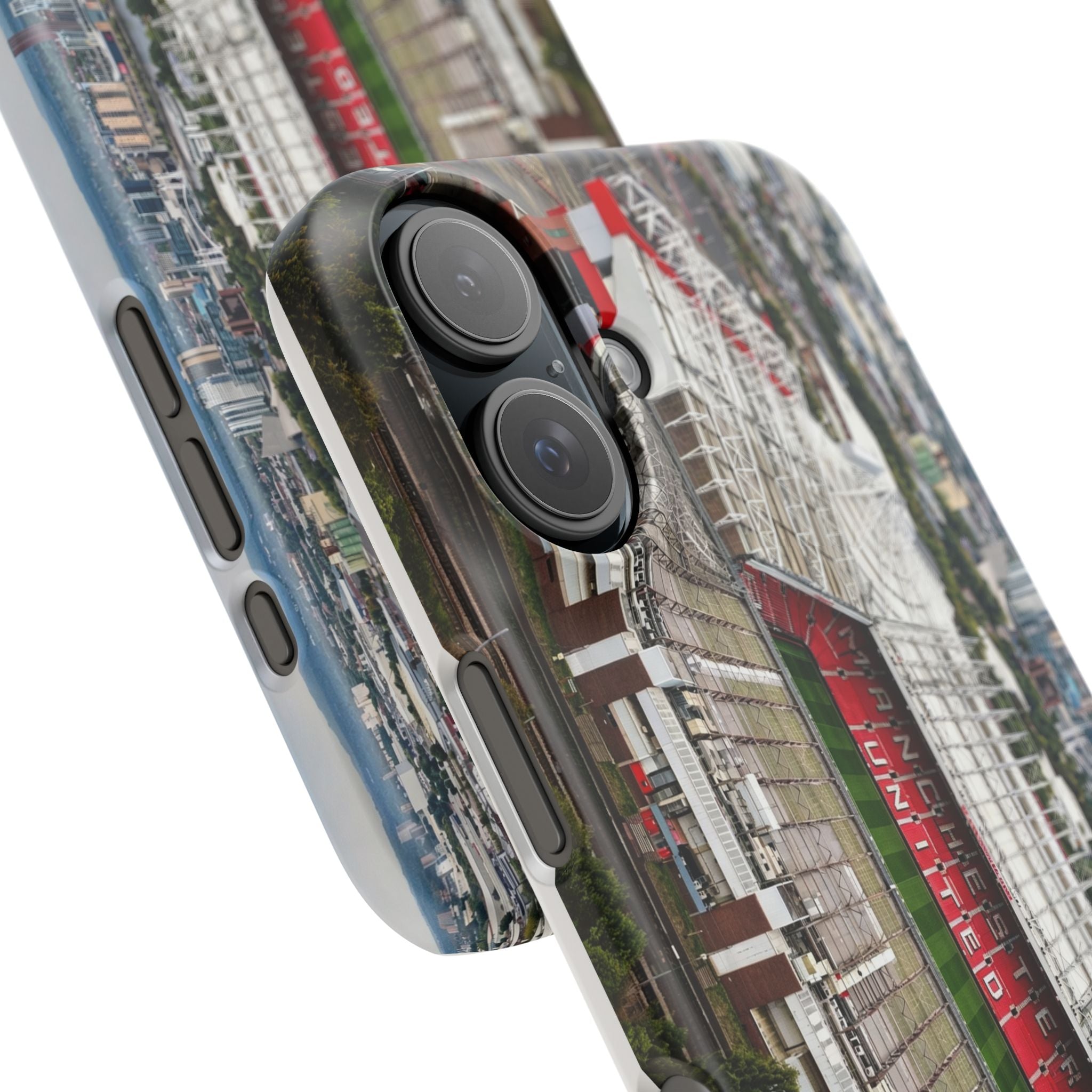 Old Trafford Aerial Side View — Manchester United — Premium Phone Case
