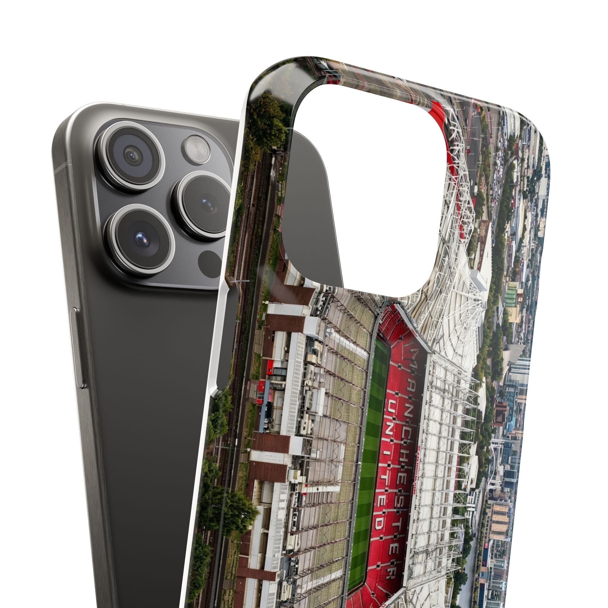 Old Trafford Aerial Side View — Manchester United — Premium Phone Case