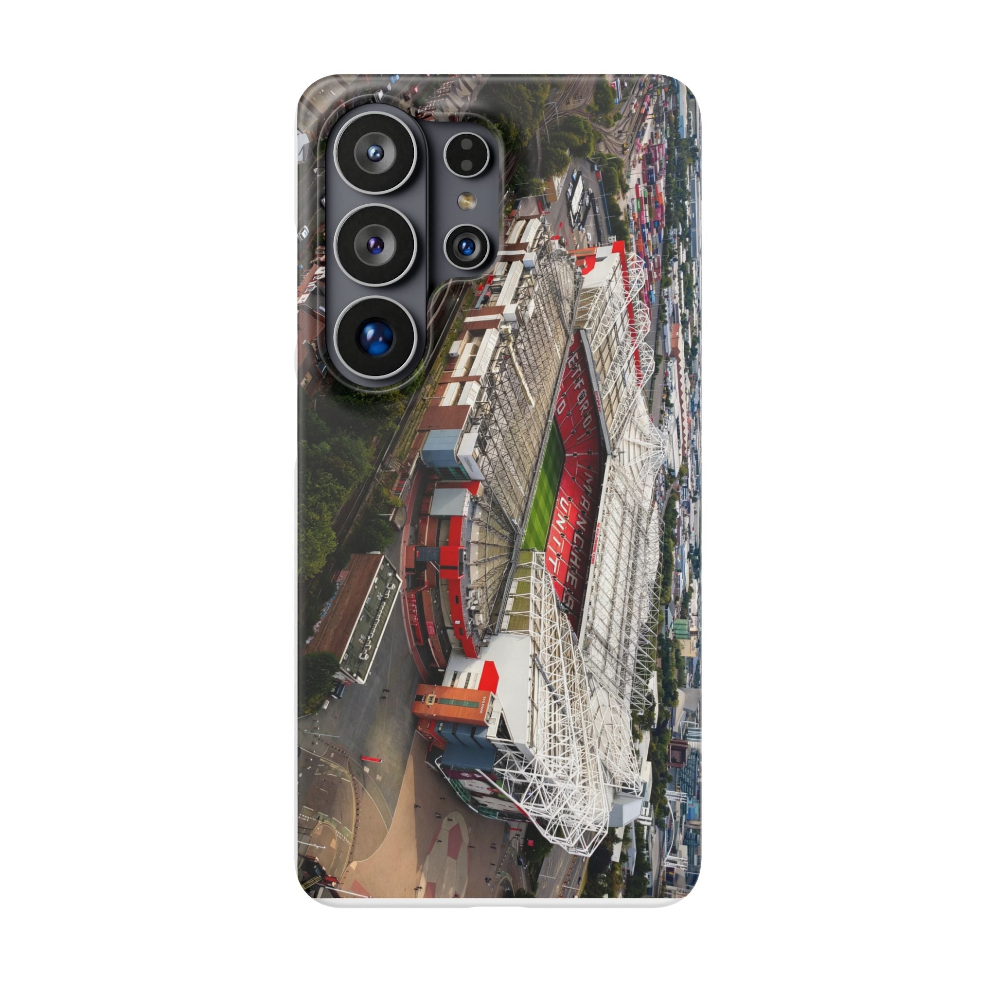 Manchester United, Old Trafford Print Phone Case.