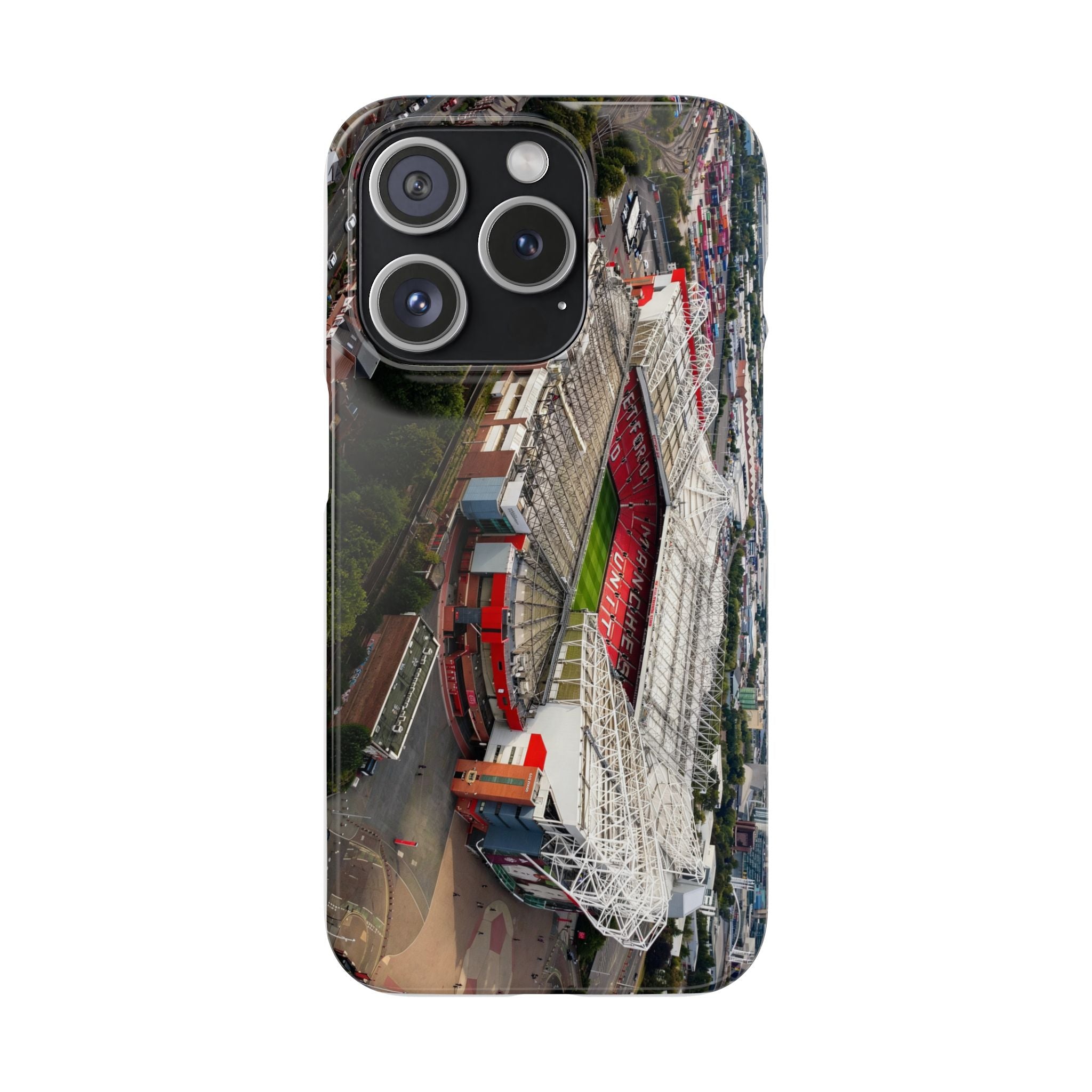 Manchester United, Old Trafford Print Phone Case.