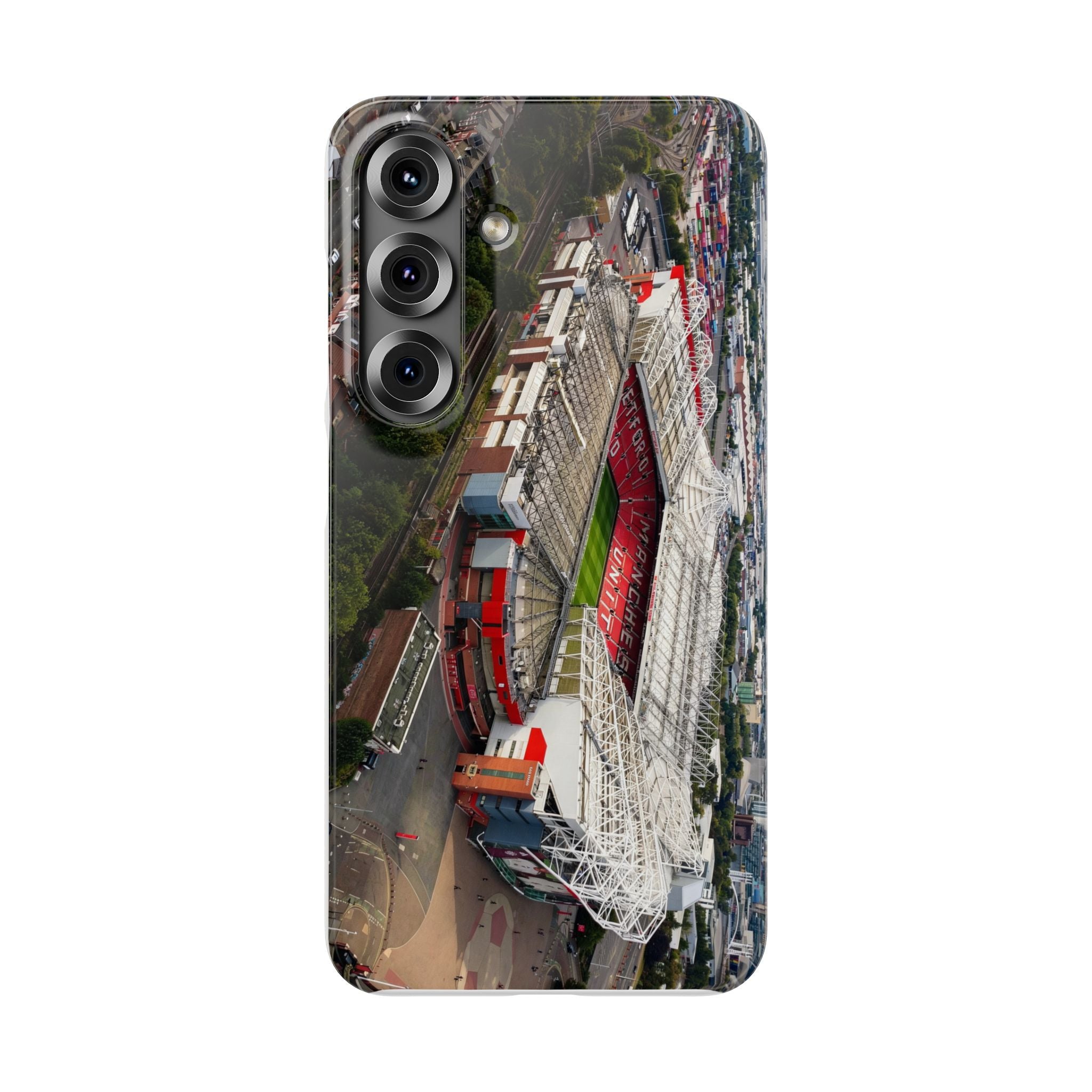 Manchester United, Old Trafford Print Phone Case.