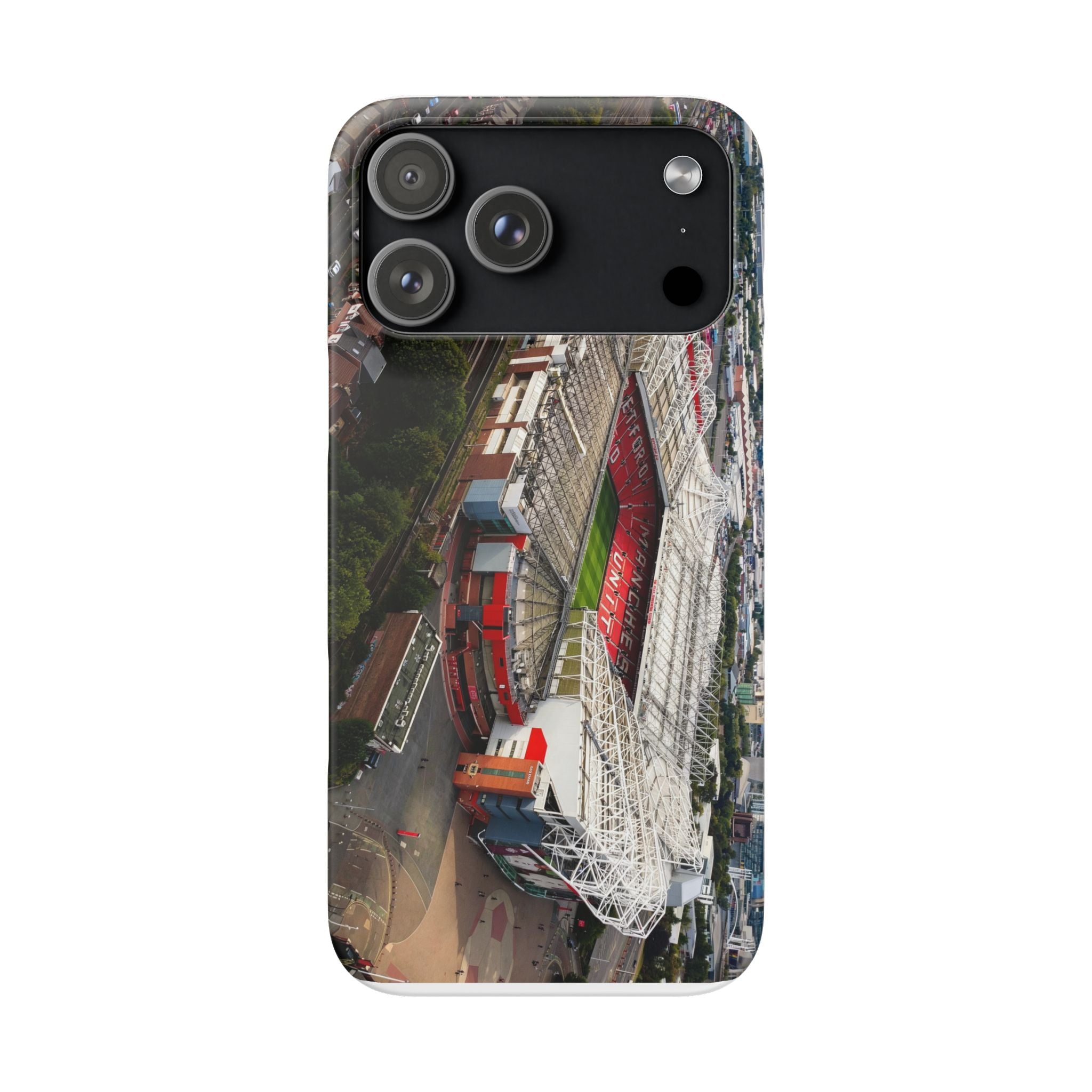 Manchester United, Old Trafford Print Phone Case.