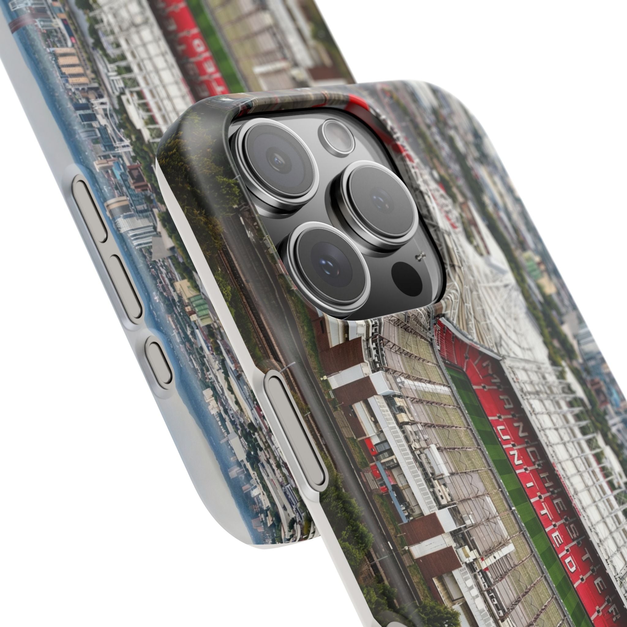 Old Trafford Aerial Side View — Manchester United — Premium Phone Case