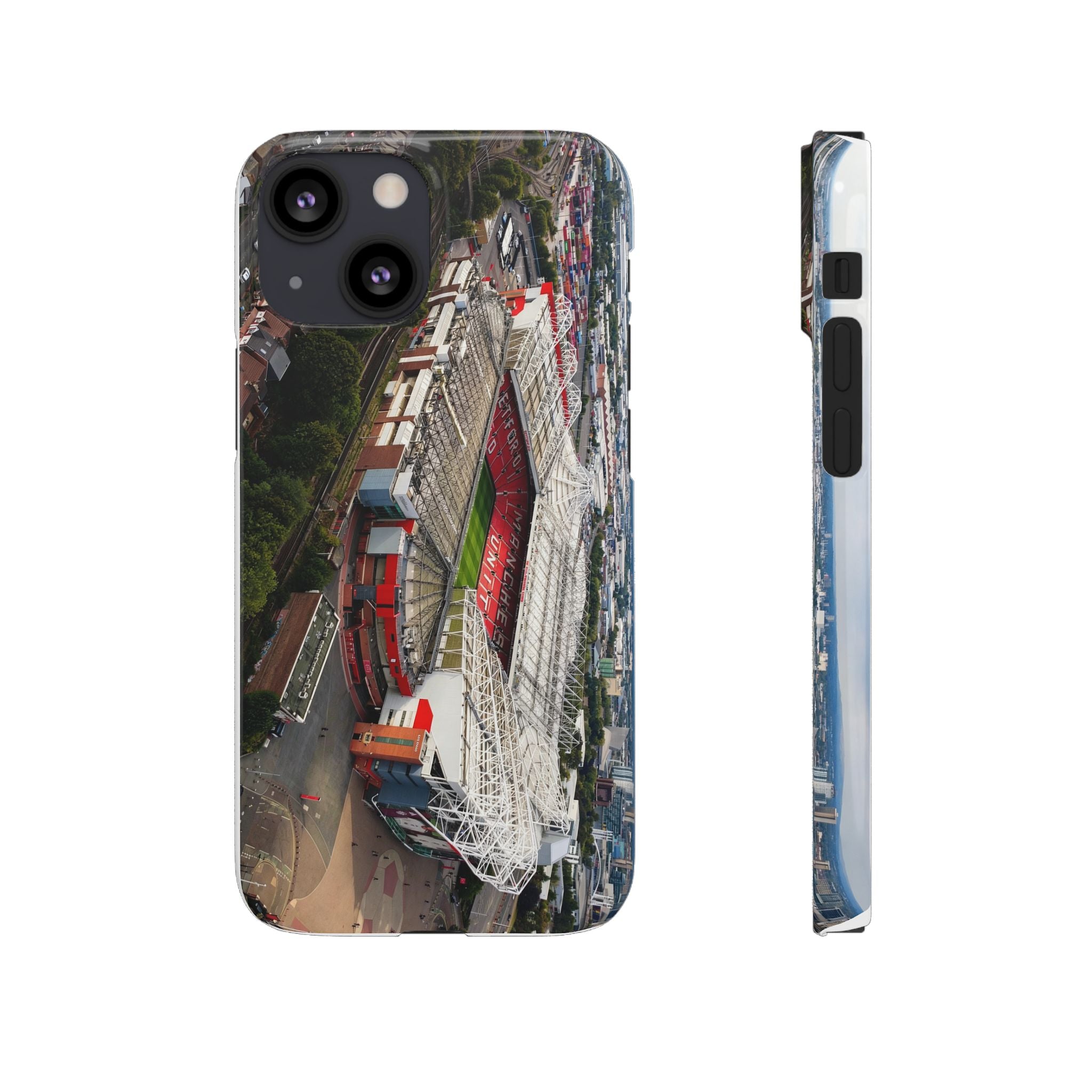 Manchester United, Old Trafford Print Phone Case.