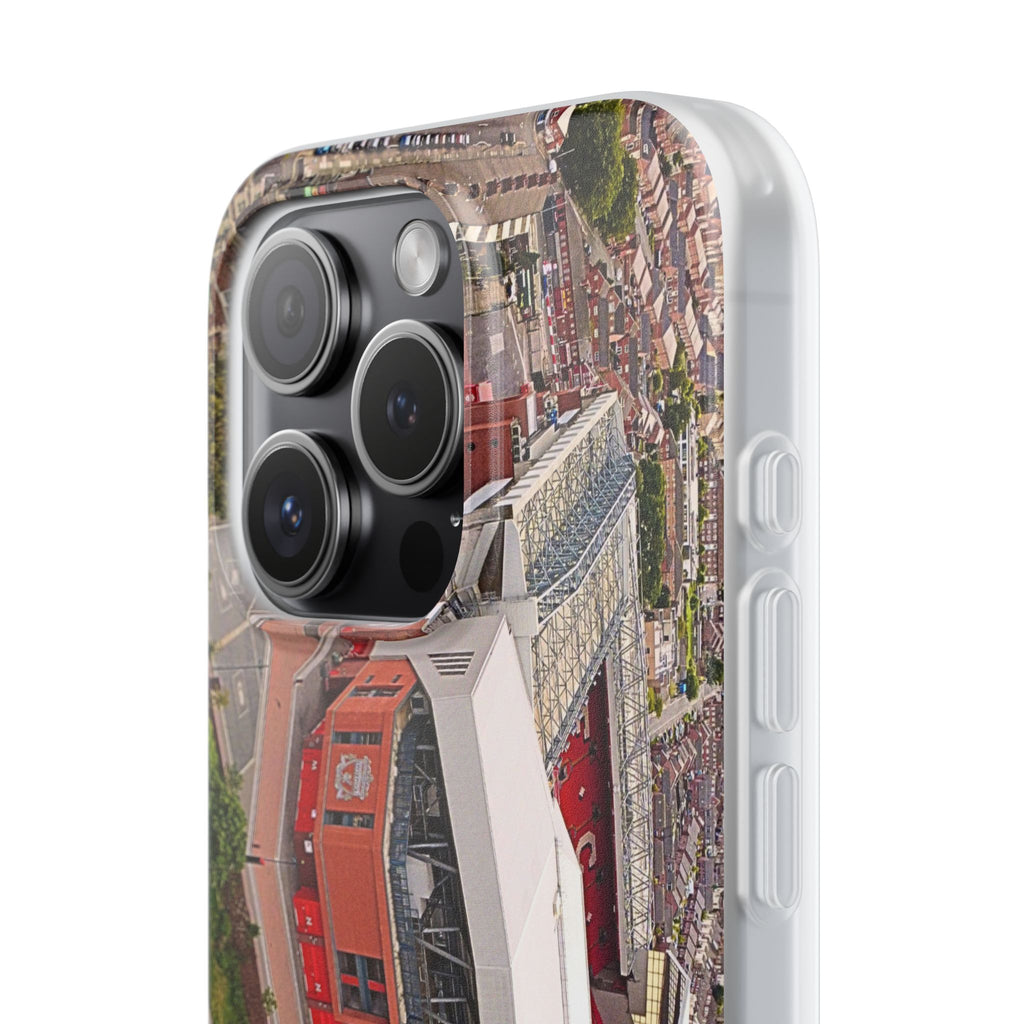 Liverpool Anfield Aerial Flexi Phone Case — Anfield Stadium Photo iPhone Cover