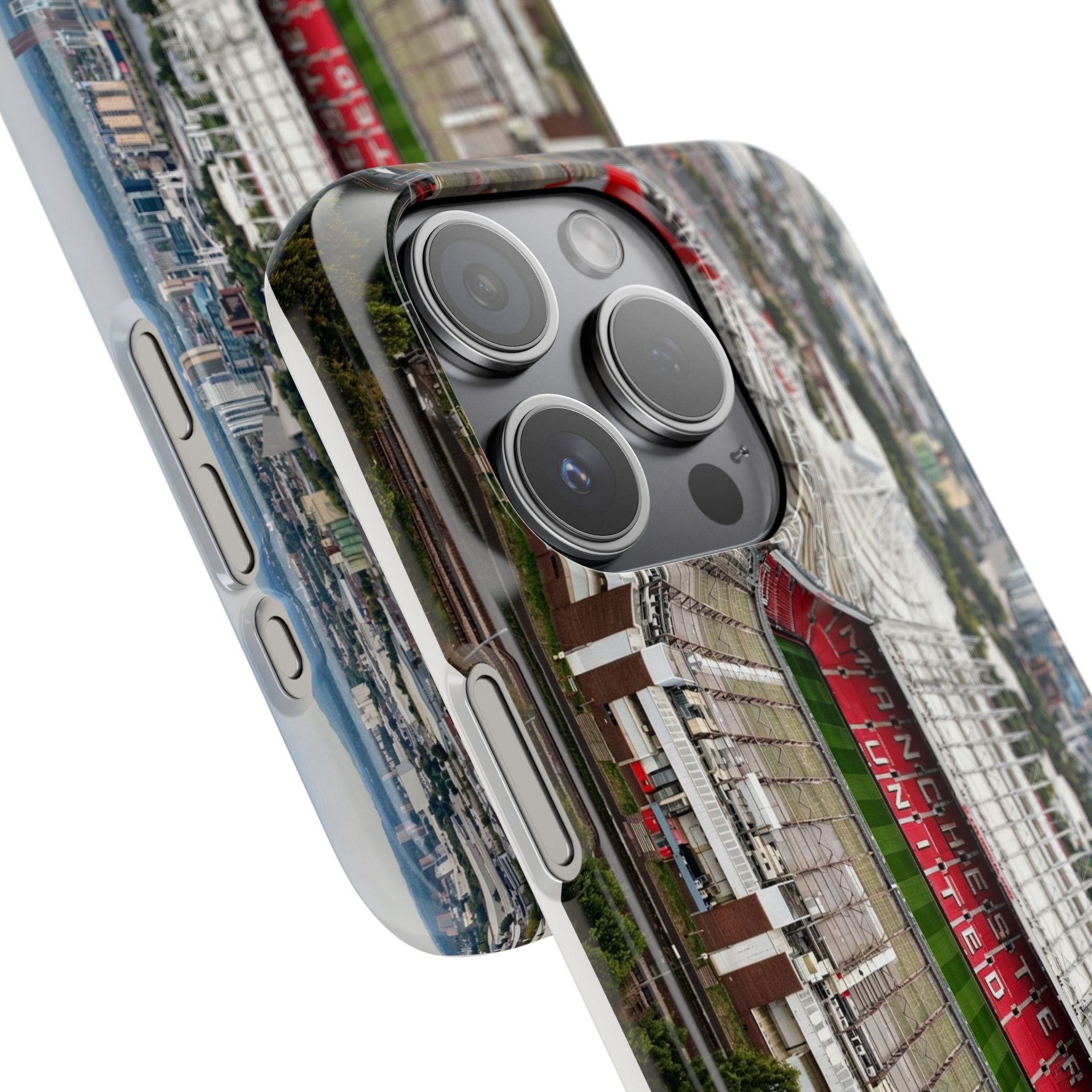 Old Trafford Aerial Side View — Manchester United — Premium Phone Case