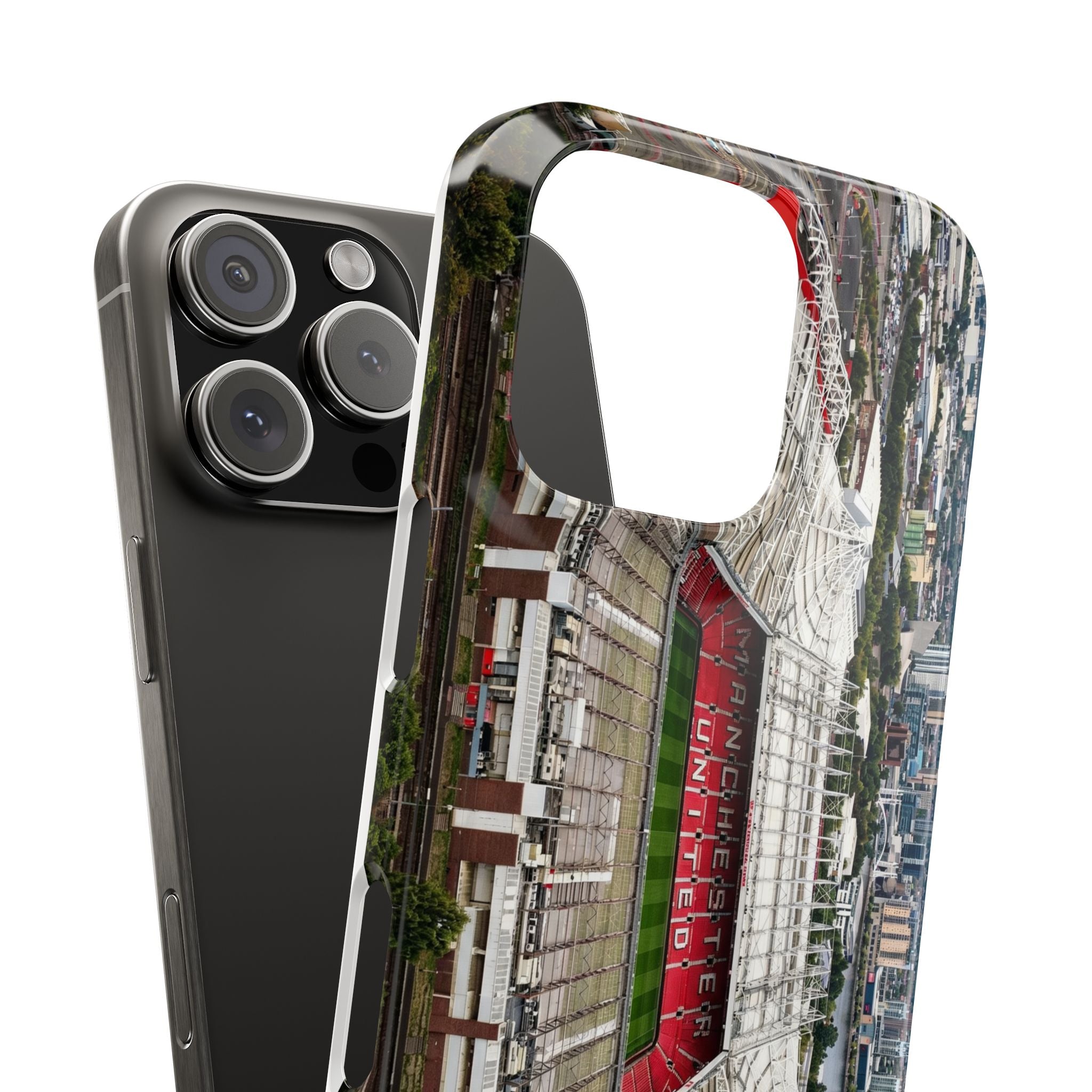 Old Trafford Aerial Side View — Manchester United — Premium Phone Case