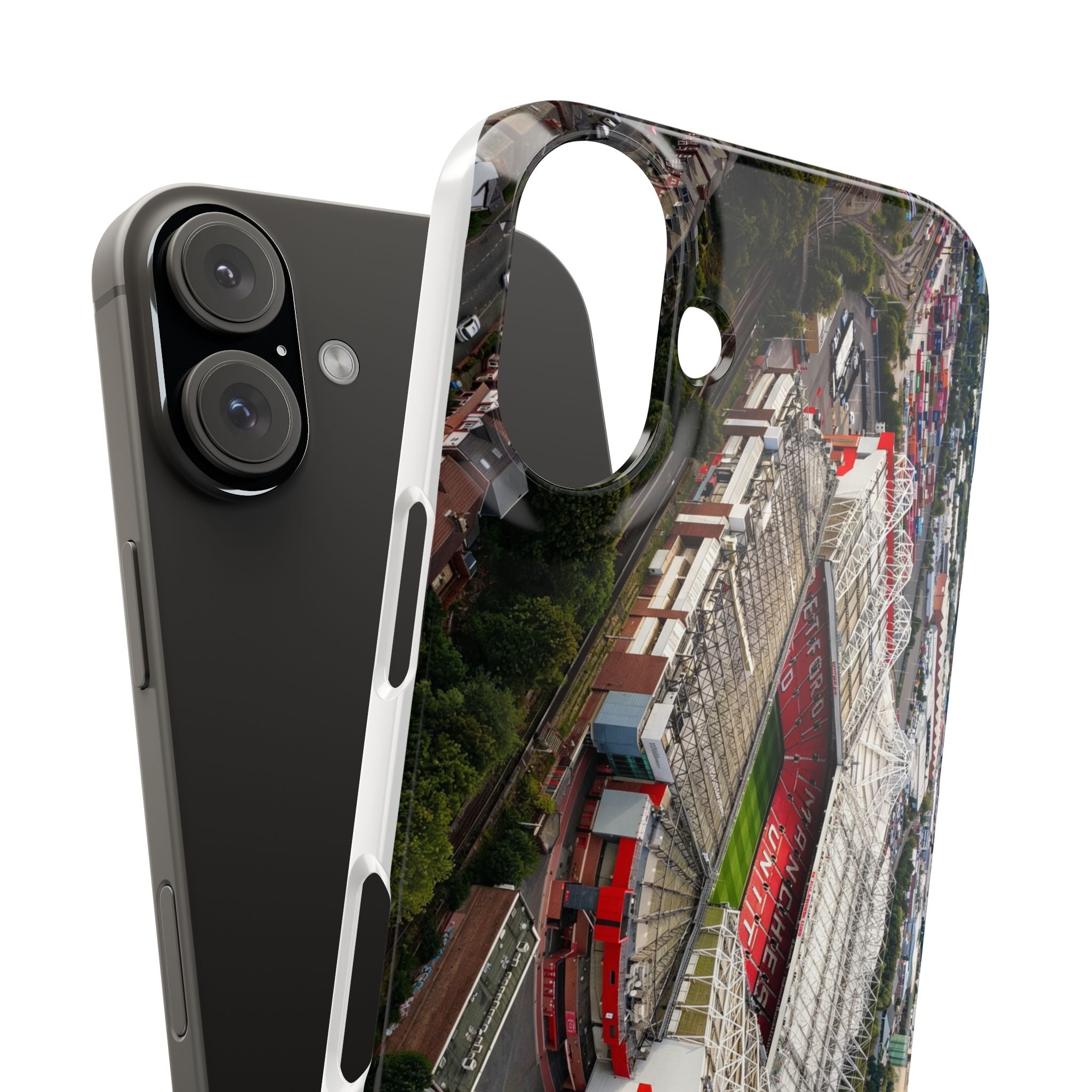 Manchester United, Old Trafford Print Phone Case.