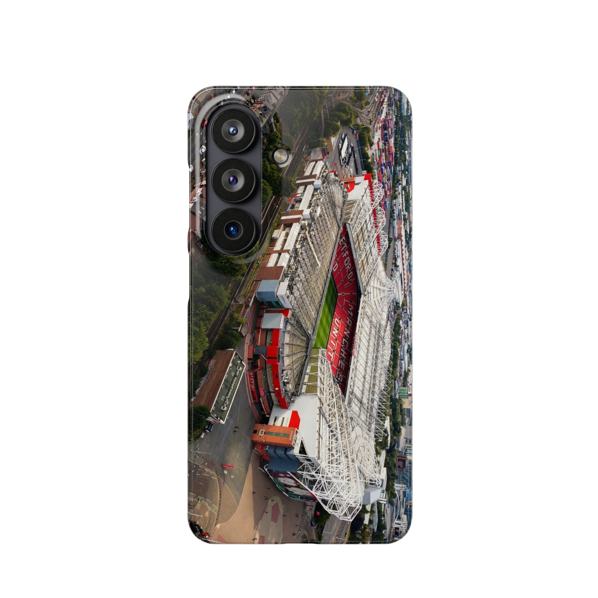 Manchester United, Old Trafford Print Phone Case.