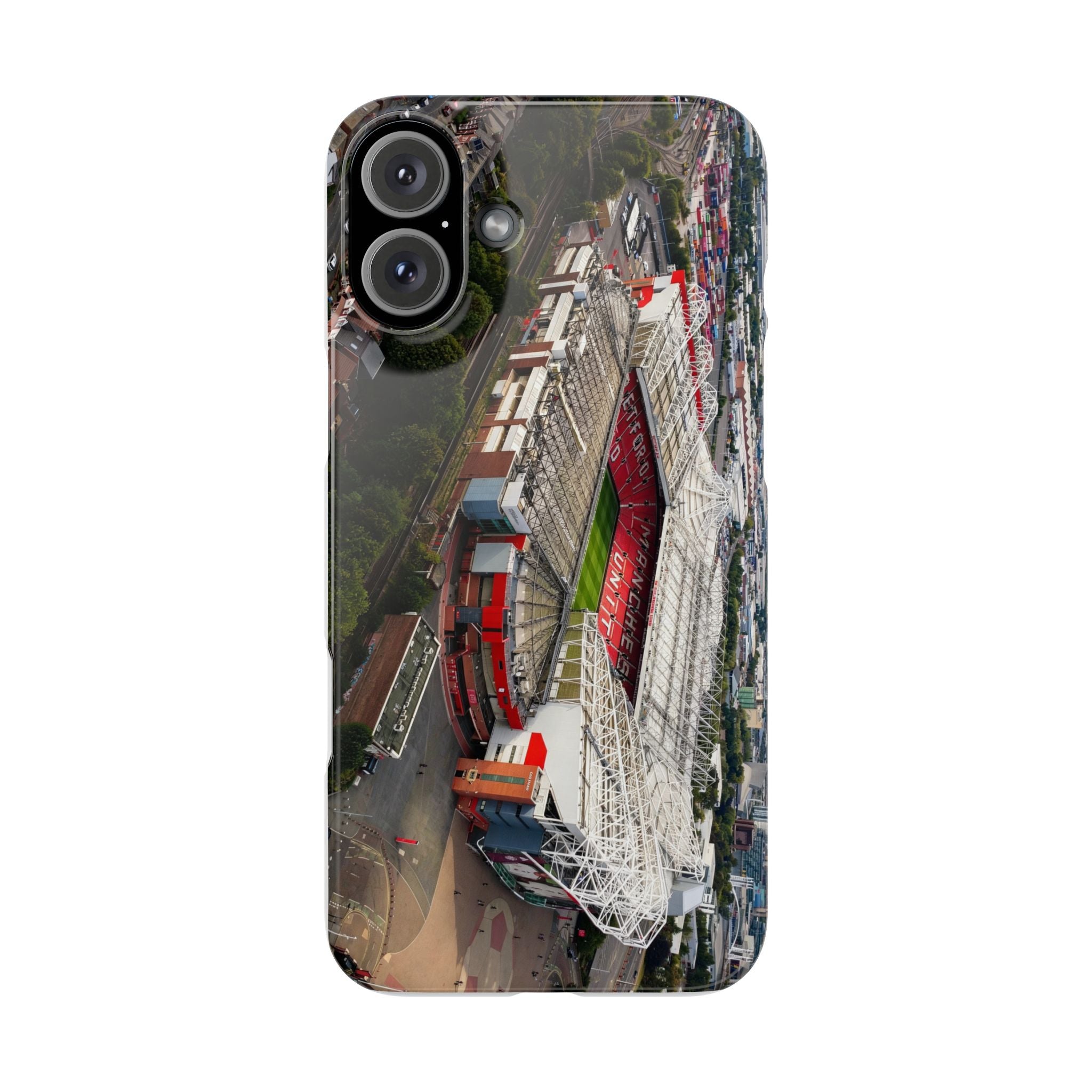 Manchester United, Old Trafford Print Phone Case.