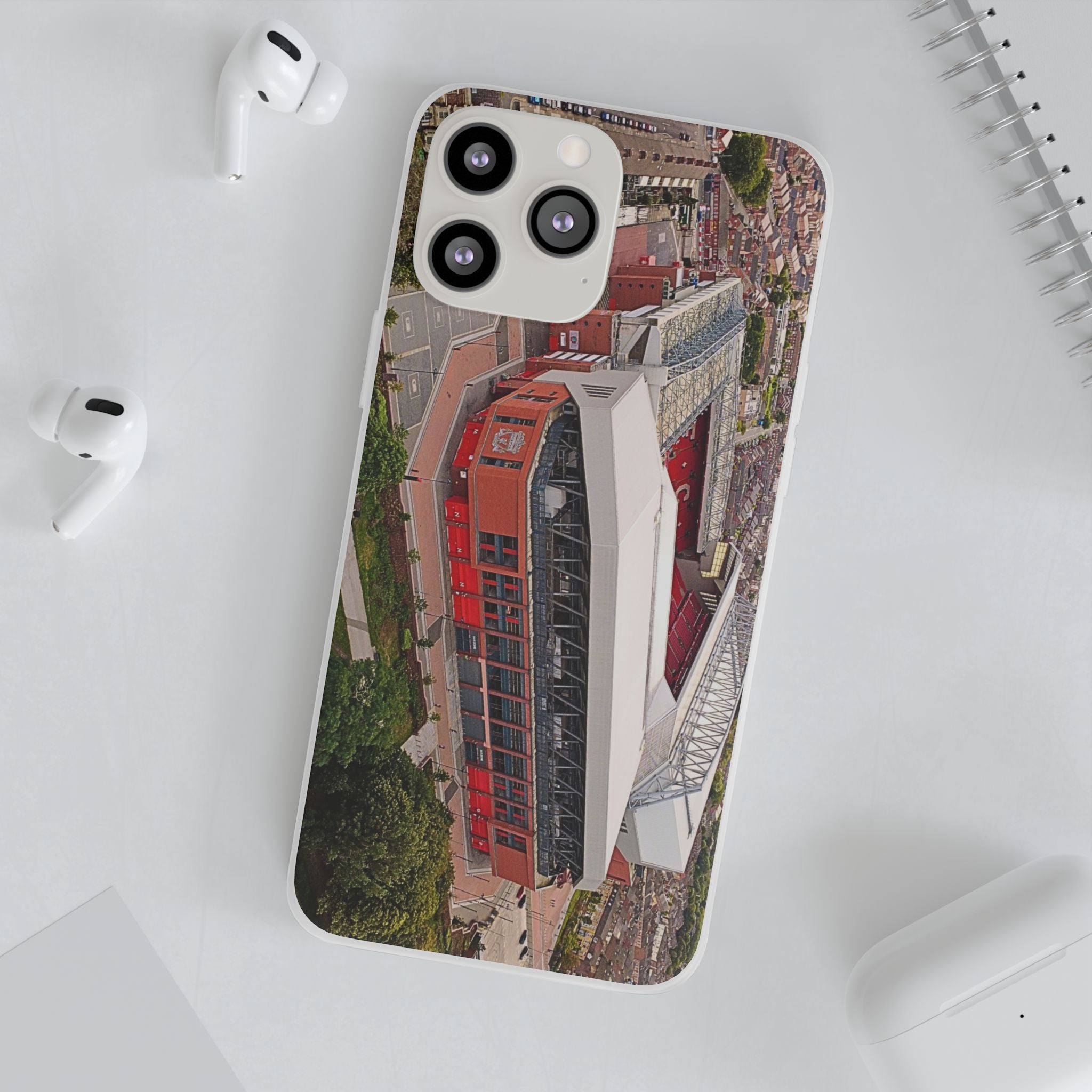 Liverpool Anfield Aerial Flexi Phone Case — Anfield Stadium Photo iPhone Cover