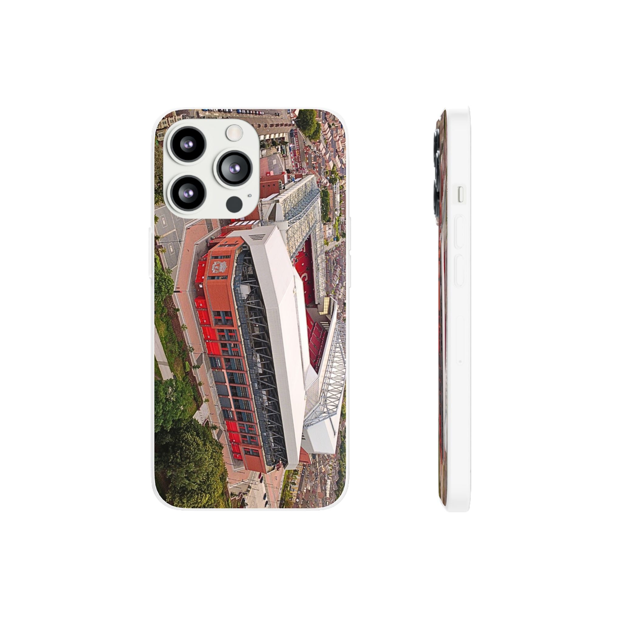 Liverpool Anfield Aerial Flexi Phone Case — Anfield Stadium Photo iPhone Cover