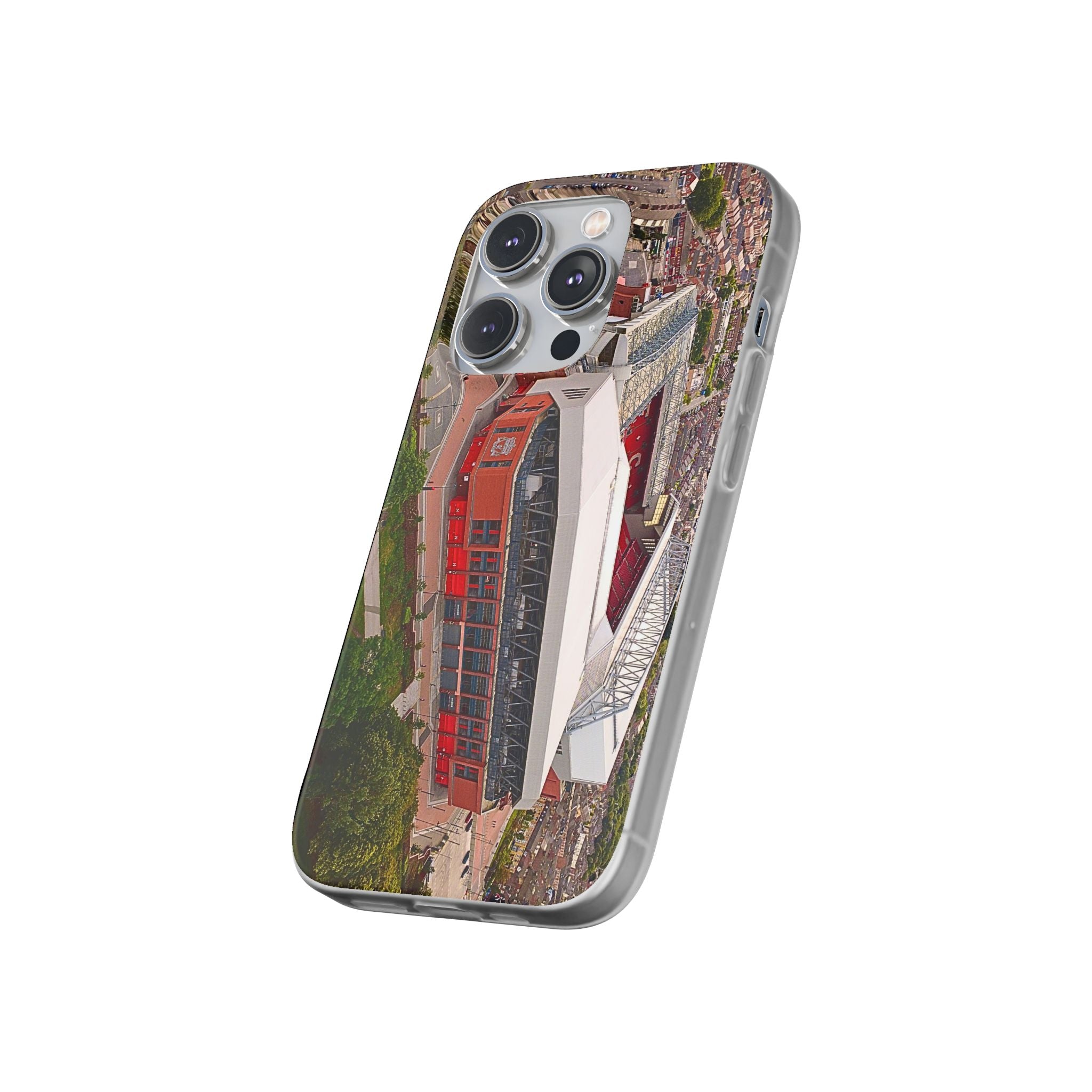 Liverpool Anfield Aerial Flexi Phone Case — Anfield Stadium Photo iPhone Cover