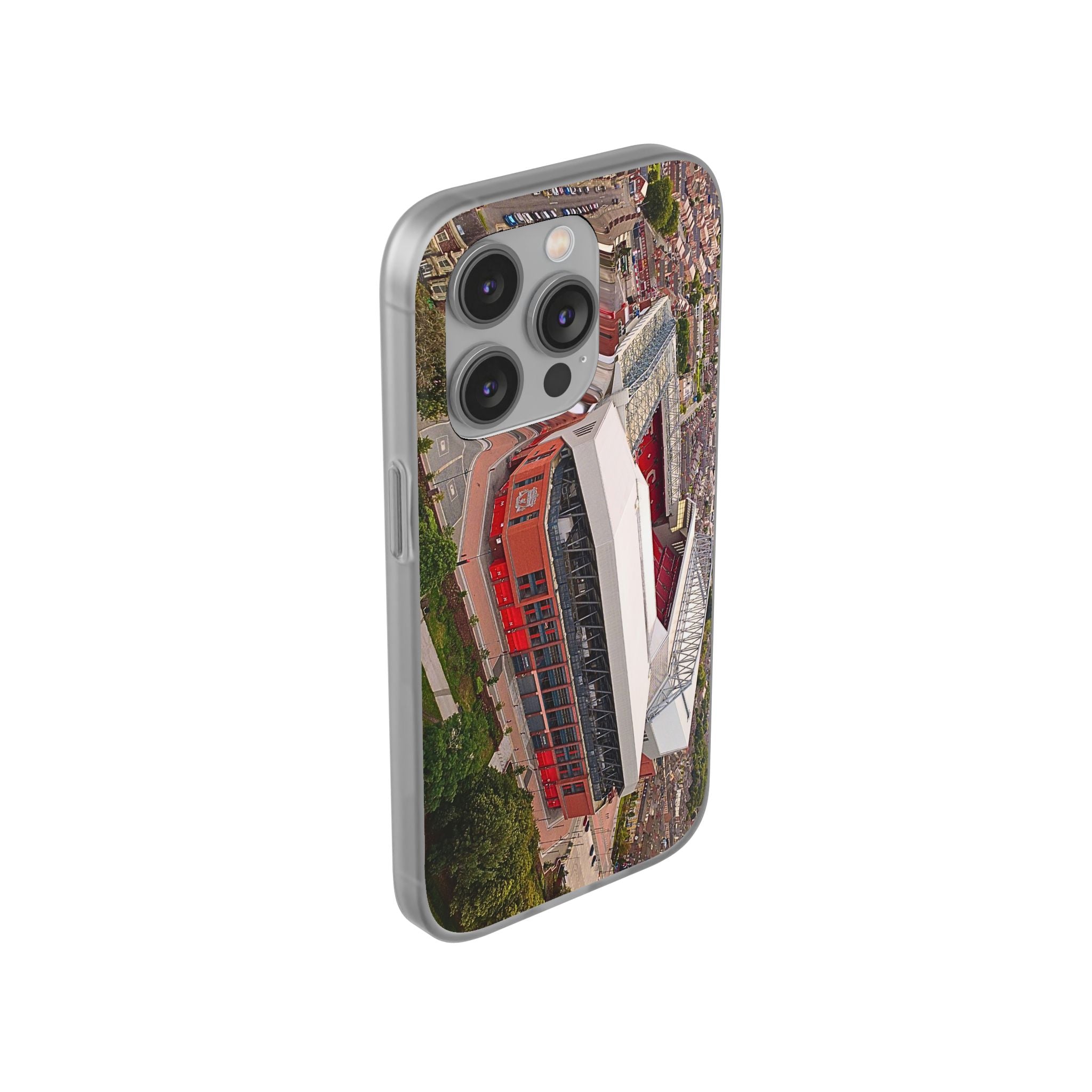 Liverpool Anfield Aerial Flexi Phone Case — Anfield Stadium Photo iPhone Cover