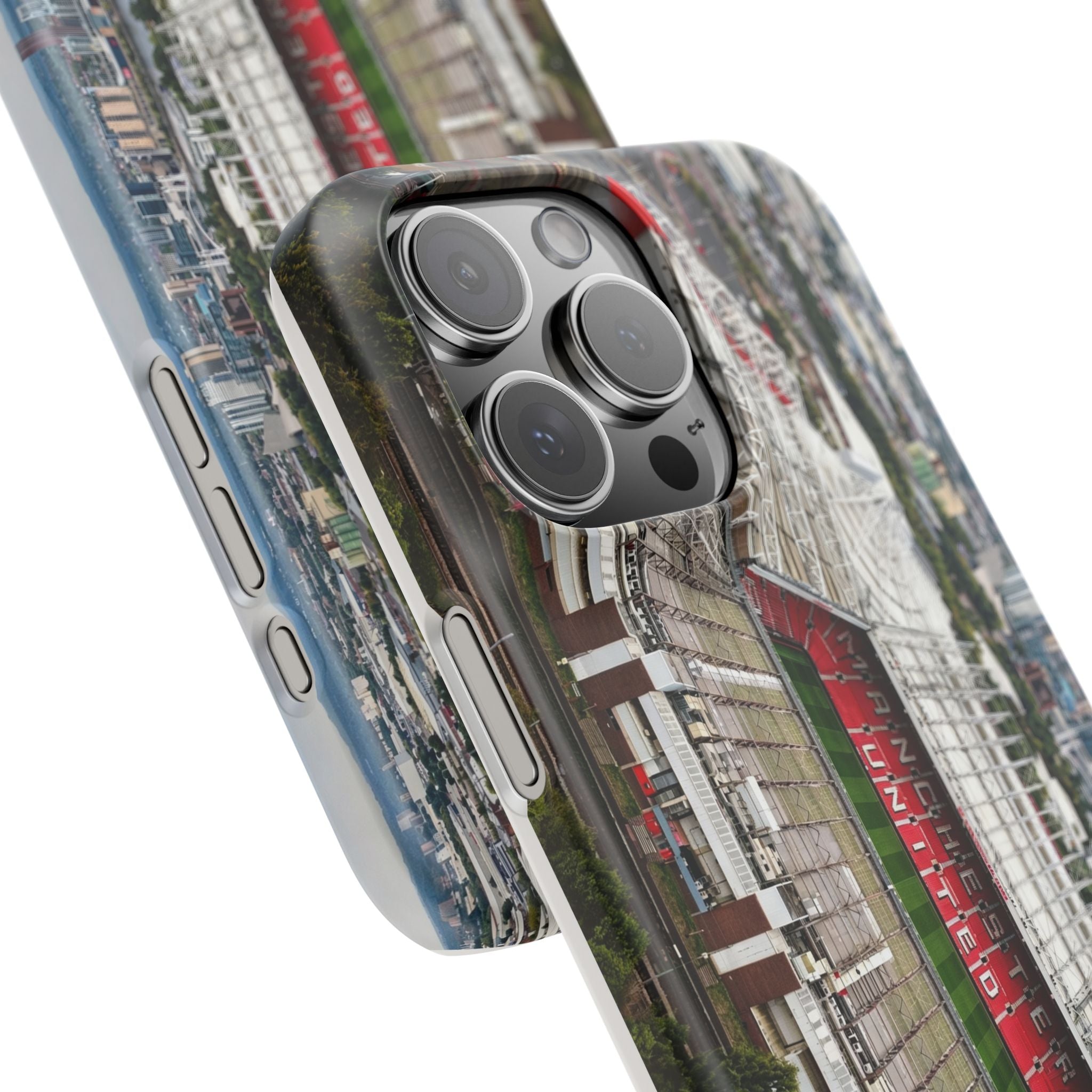 Old Trafford Aerial Side View — Manchester United — Premium Phone Case