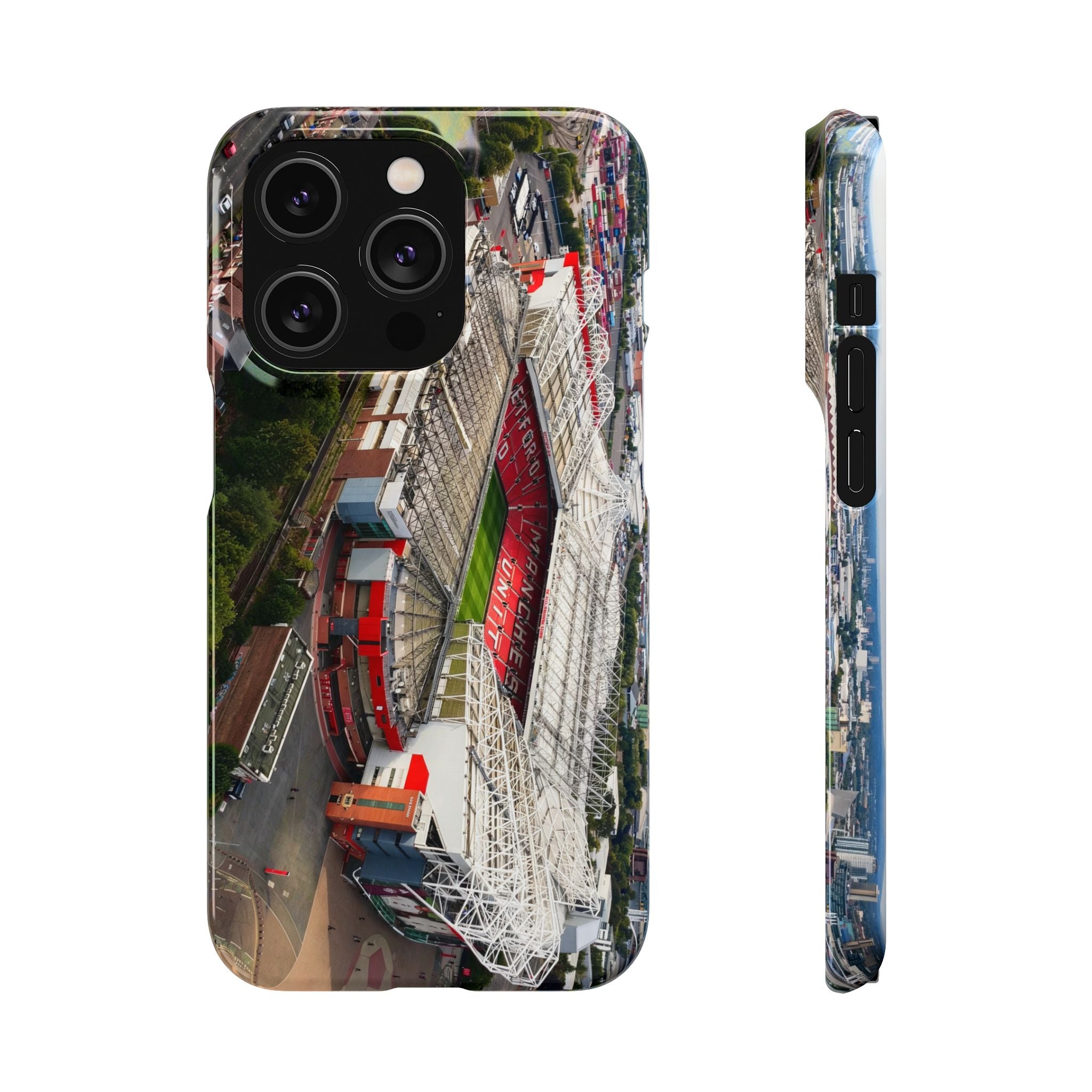Manchester United, Old Trafford Print Phone Case.