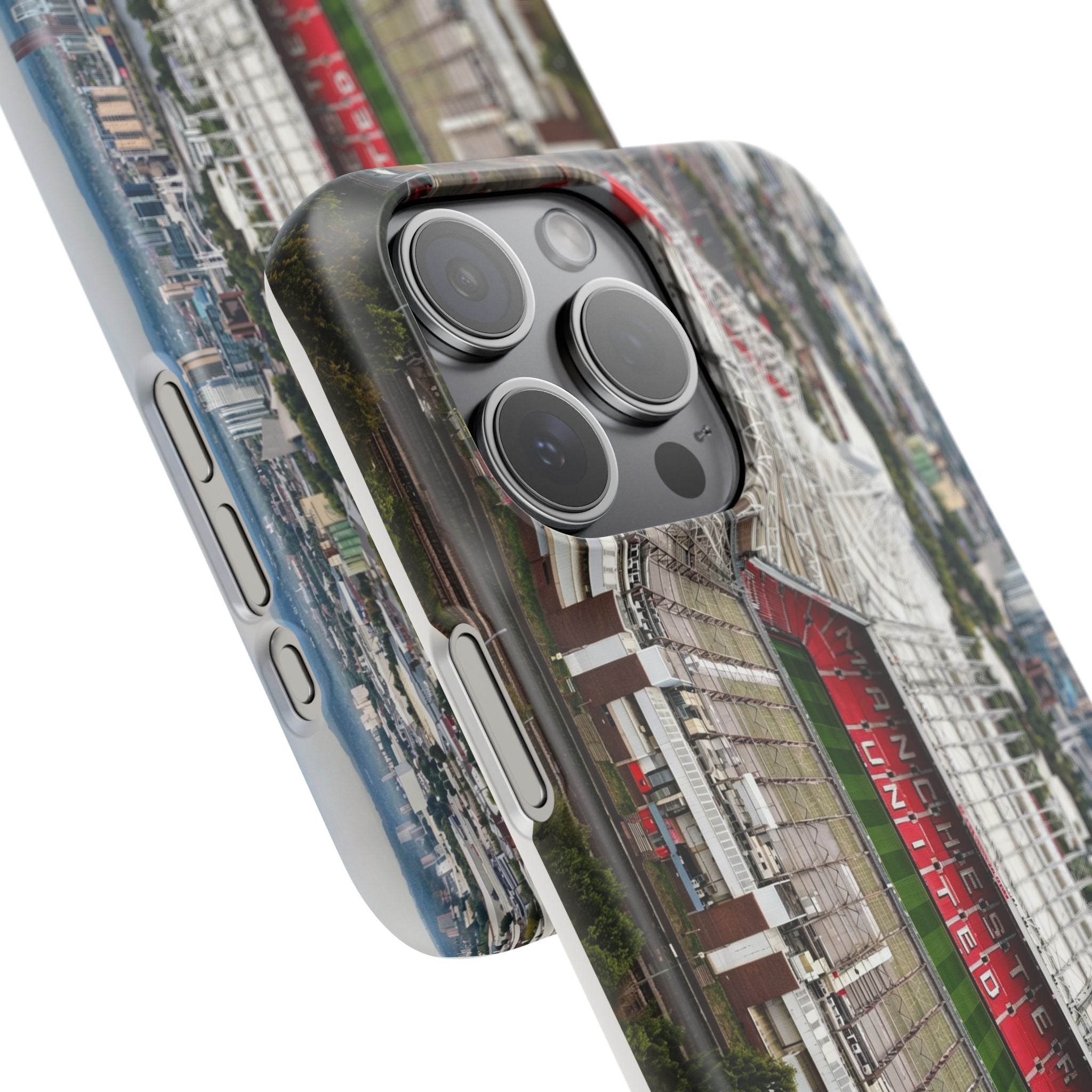 Old Trafford Aerial Side View — Manchester United — Premium Phone Case