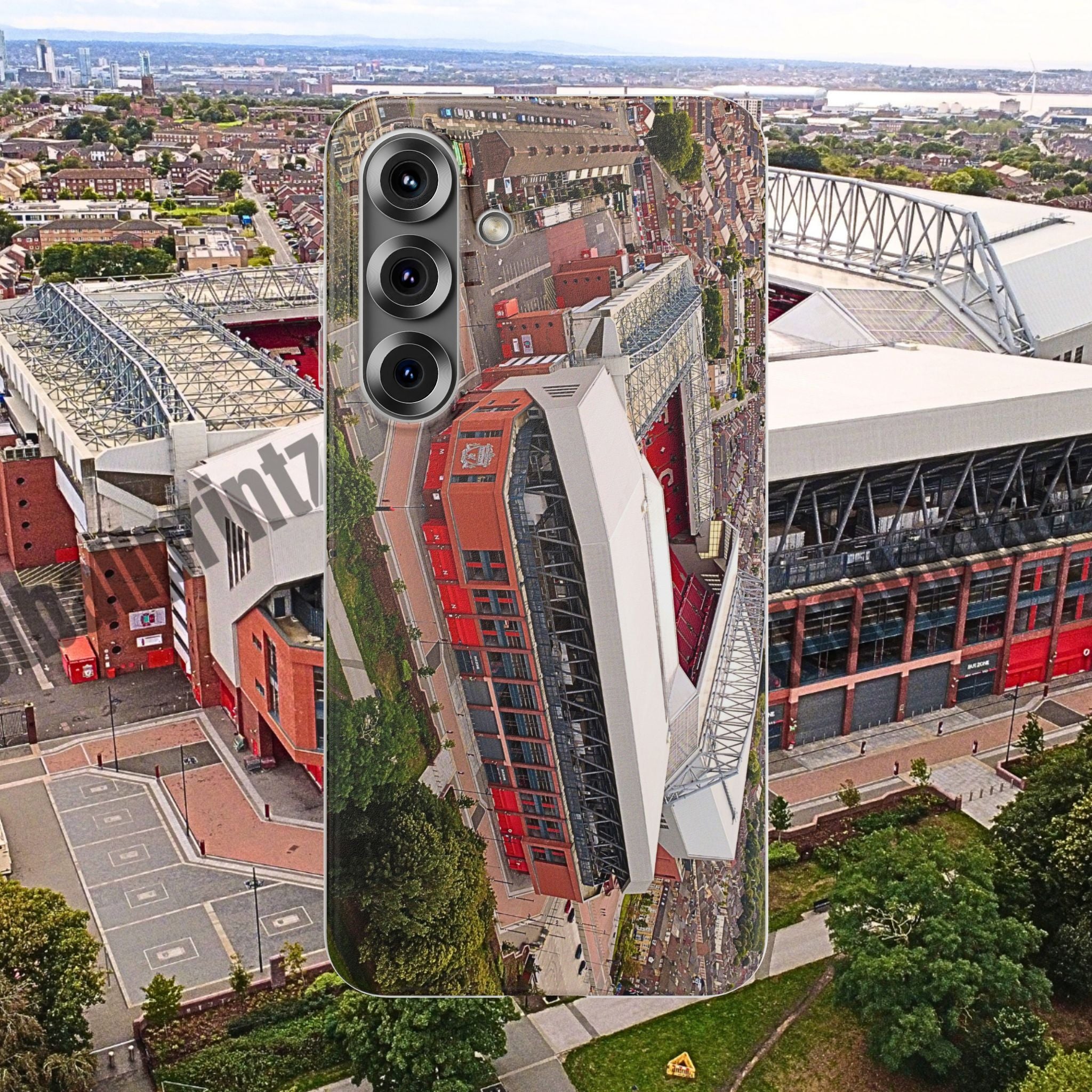 Liverpool Anfield Aerial Flexi Phone Case — Anfield Stadium Photo iPhone Cover