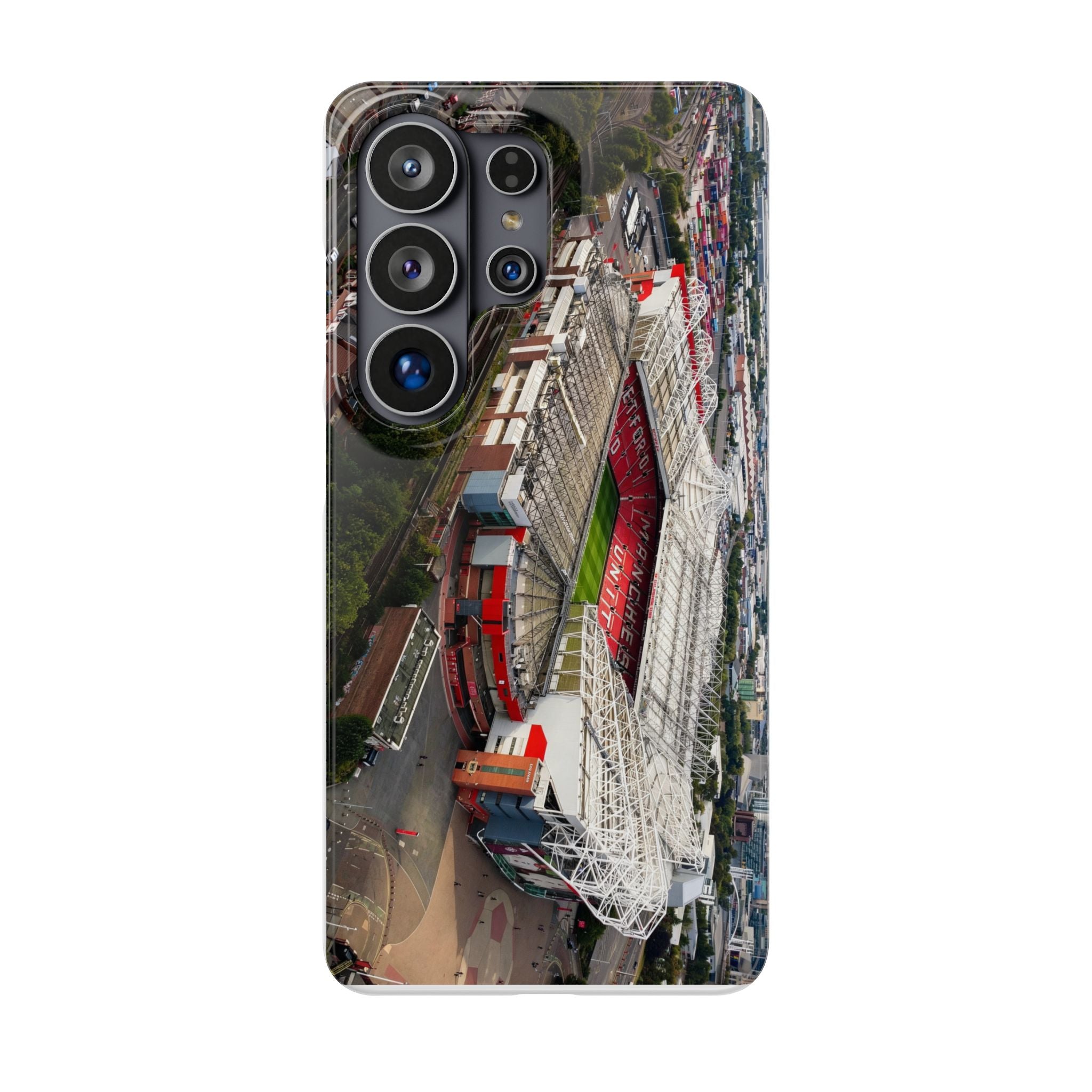 Manchester United, Old Trafford Print Phone Case.