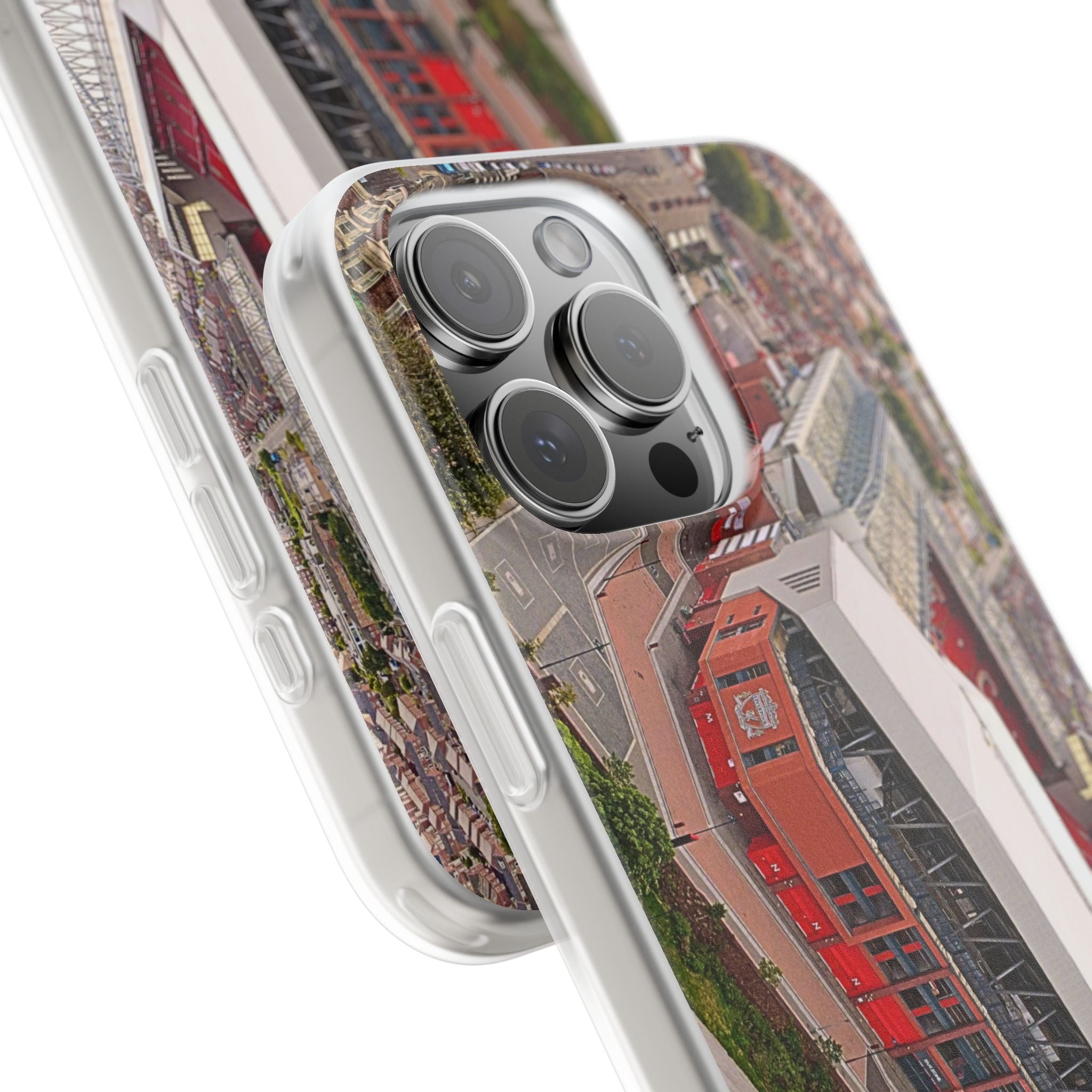 Liverpool Anfield Aerial Flexi Phone Case — Anfield Stadium Photo iPhone Cover