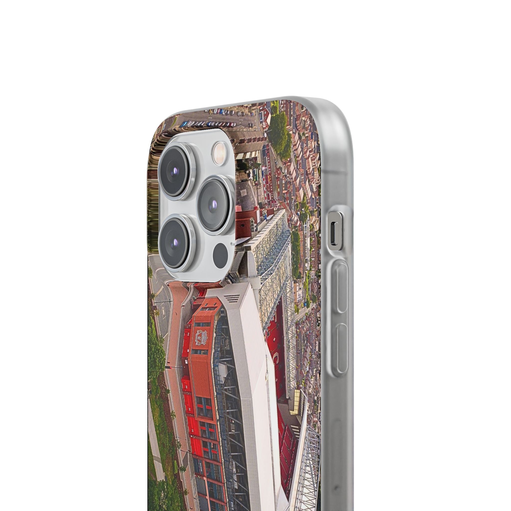 Liverpool Anfield Aerial Flexi Phone Case — Anfield Stadium Photo iPhone Cover
