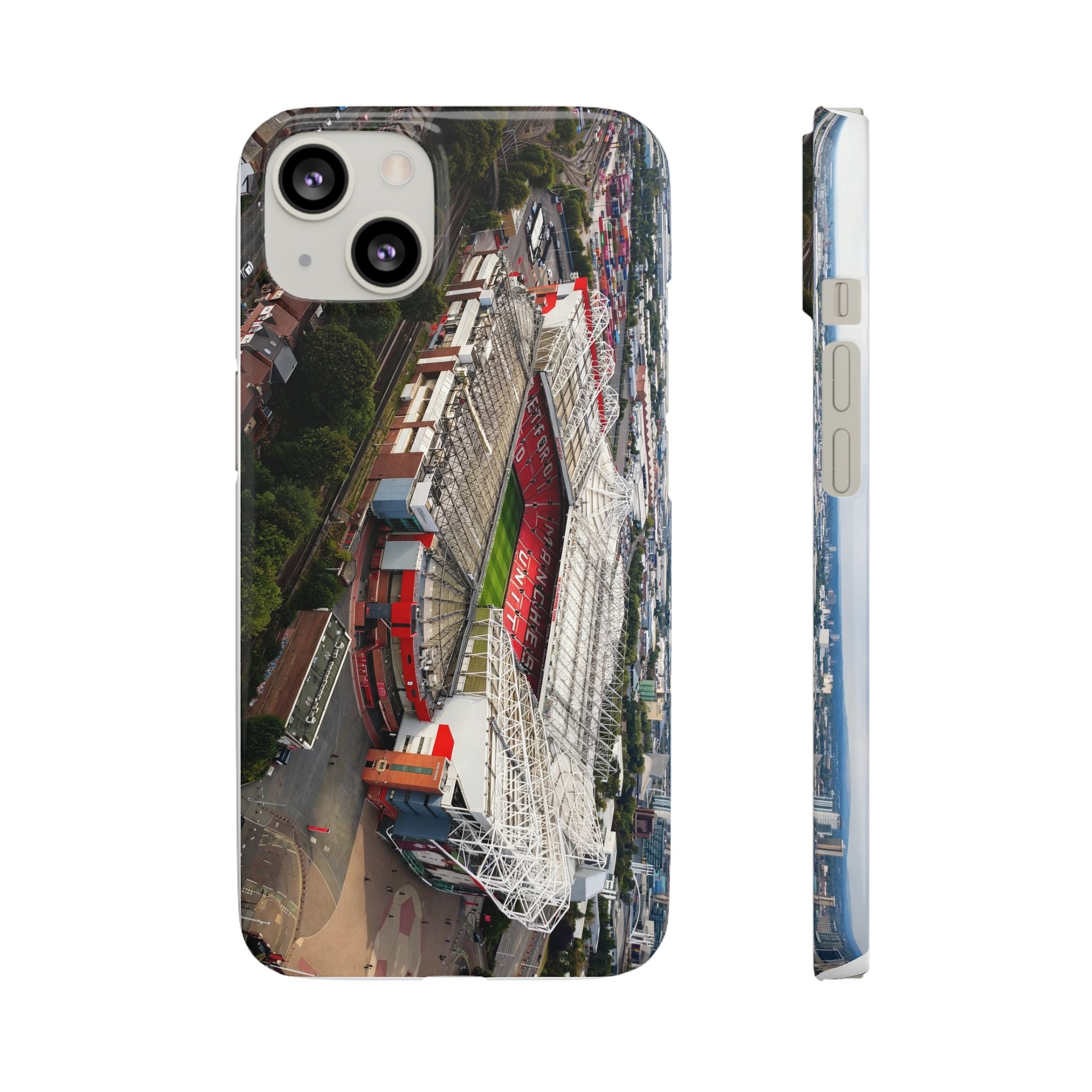 Manchester United, Old Trafford Print Phone Case.