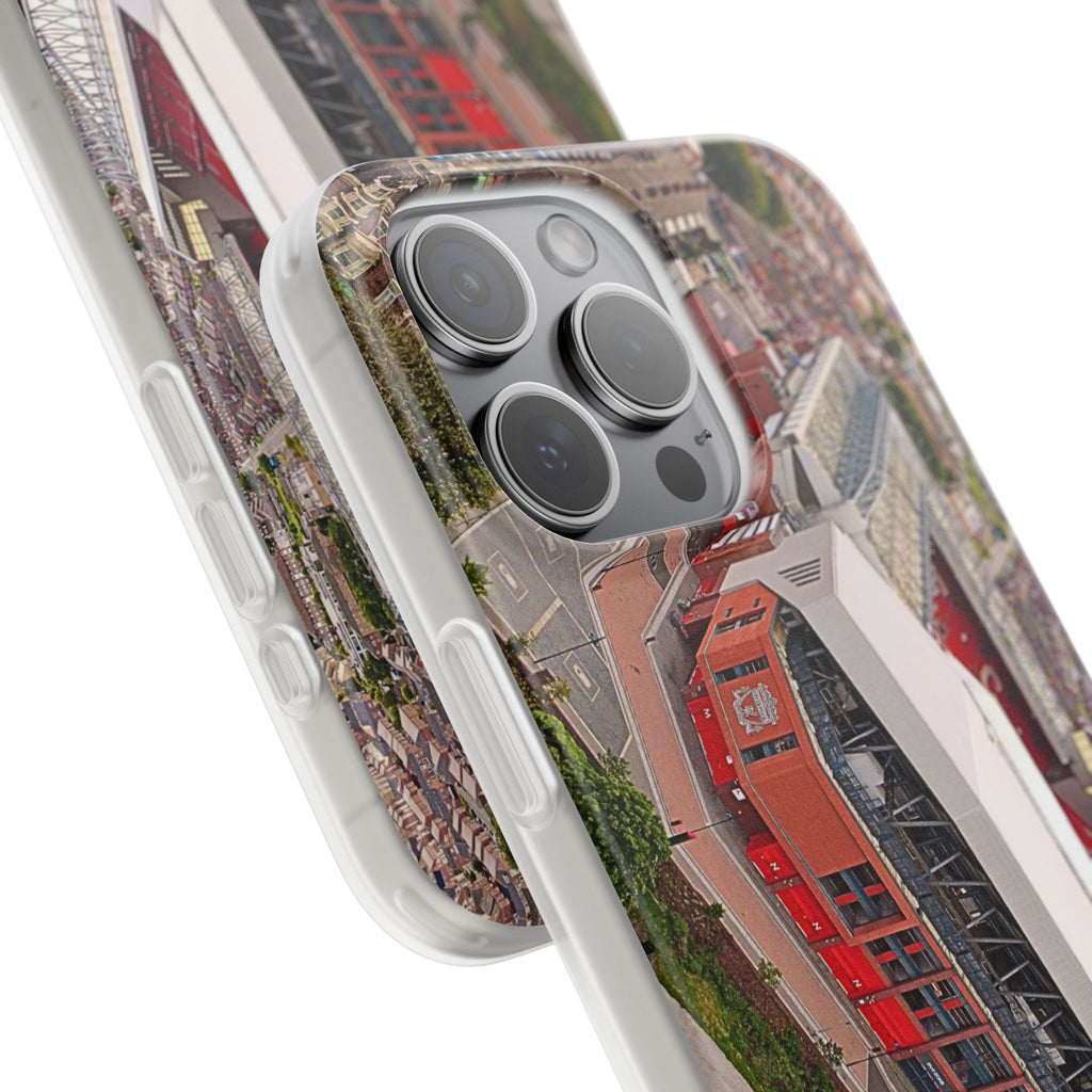 Liverpool Anfield Aerial Flexi Phone Case — Anfield Stadium Photo iPhone Cover