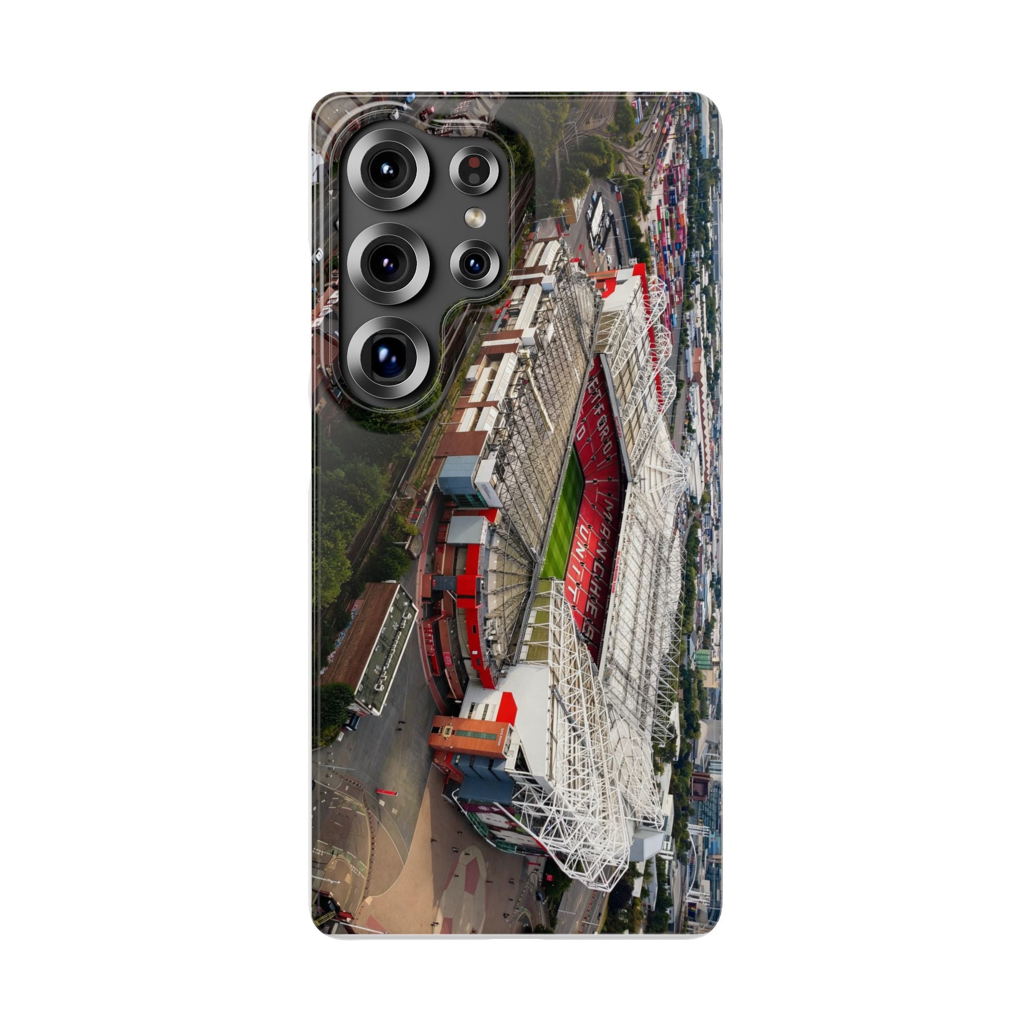 Manchester United, Old Trafford Print Phone Case.