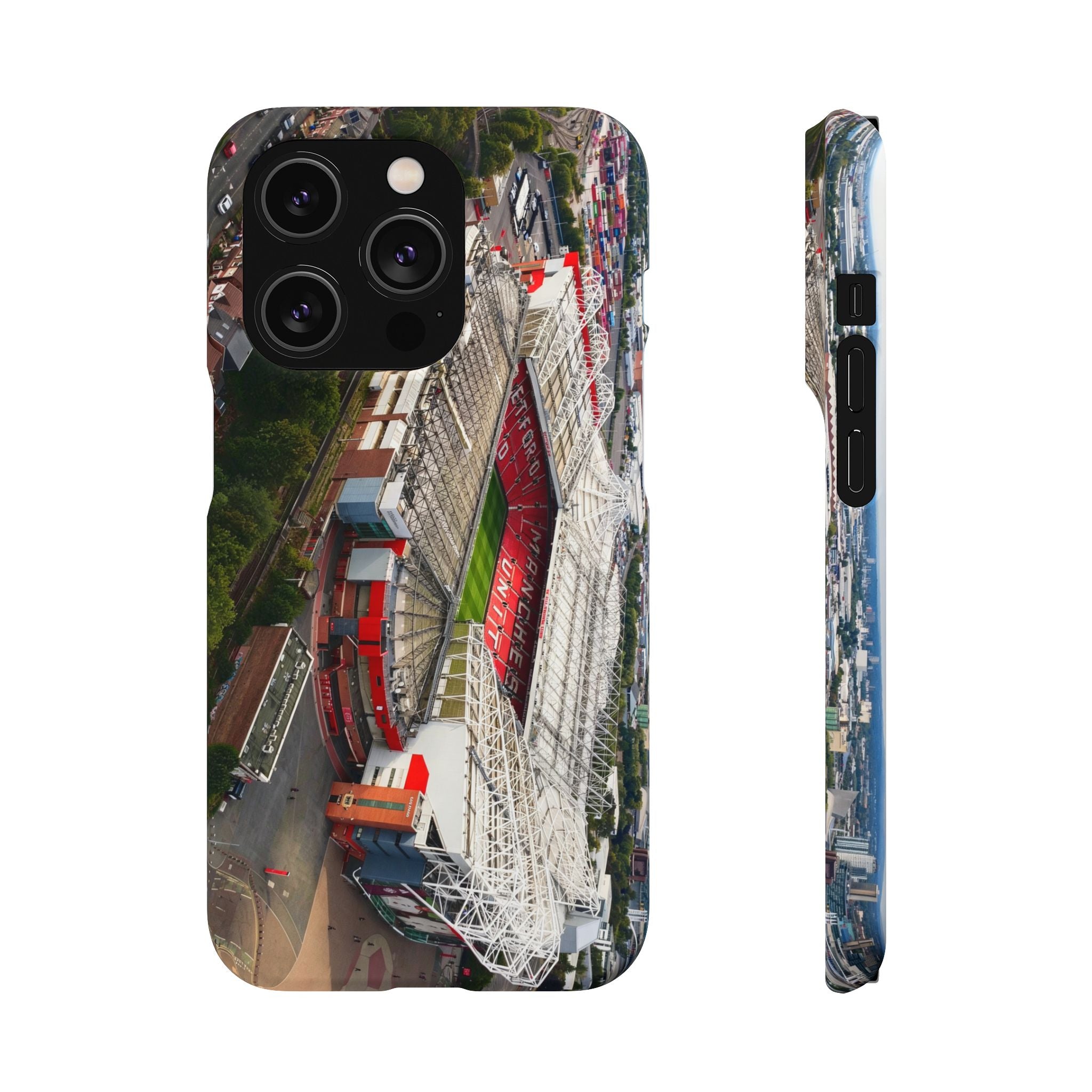 Manchester United, Old Trafford Print Phone Case.