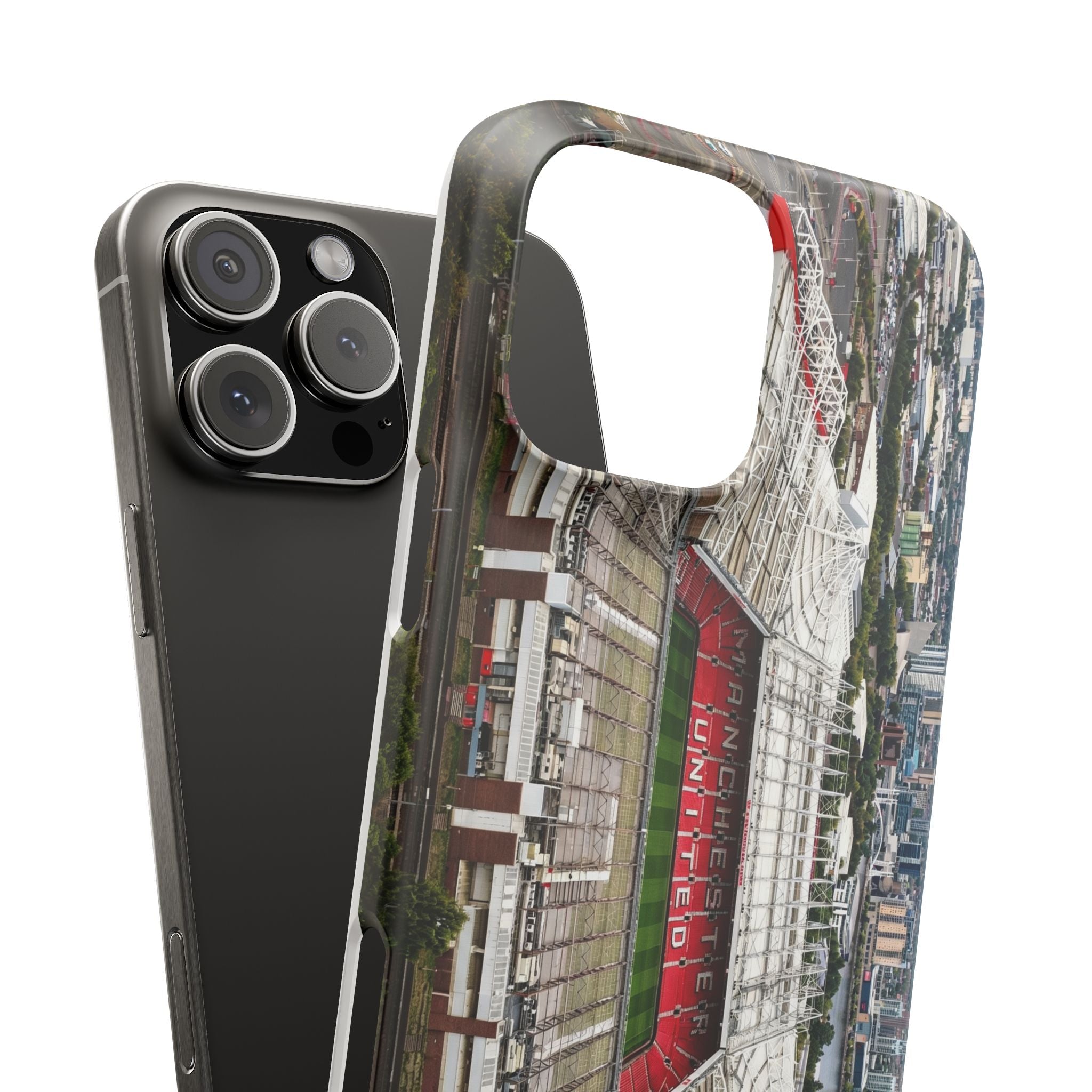 Old Trafford Aerial Side View — Manchester United — Premium Phone Case