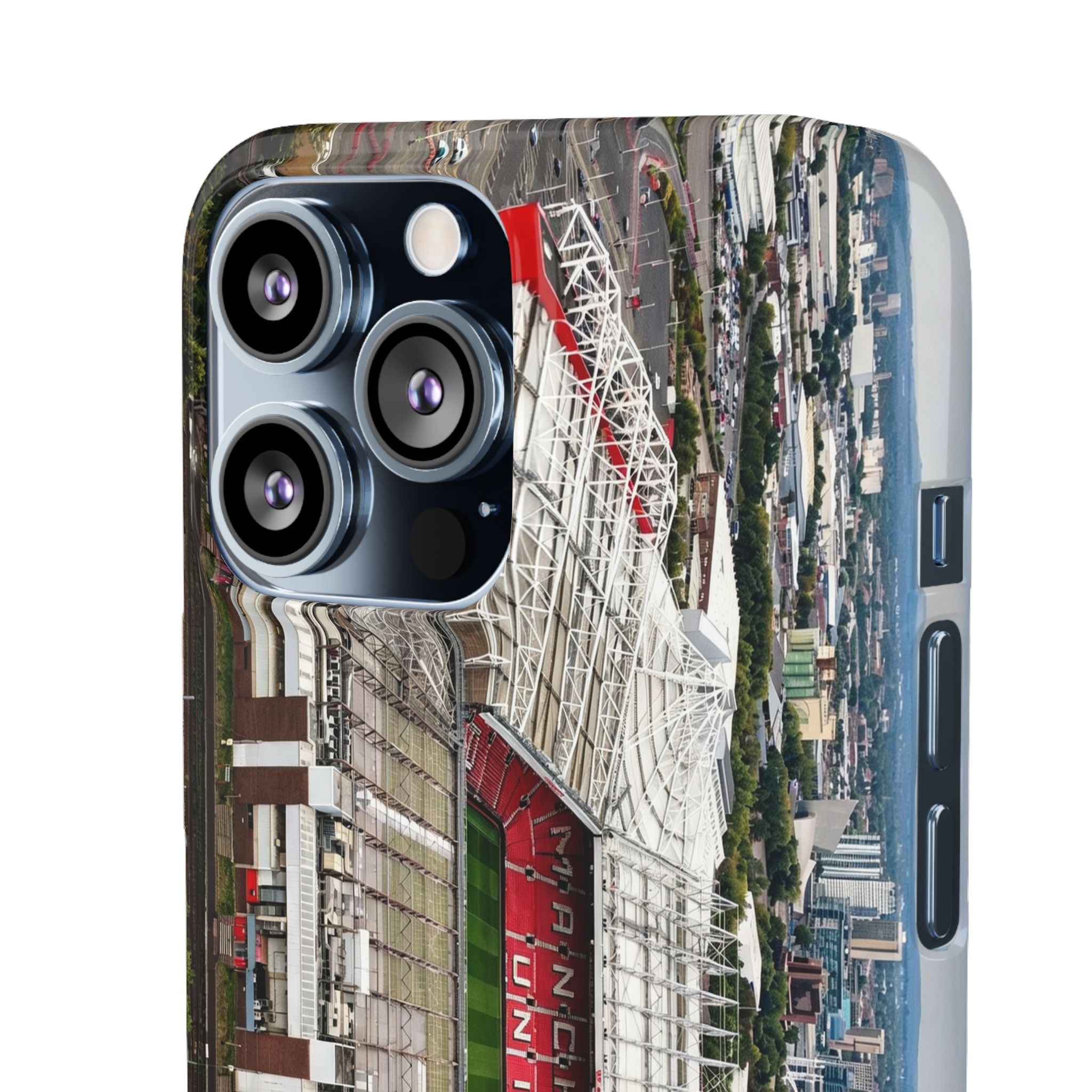 Old Trafford Aerial Side View — Manchester United — Premium Phone Case